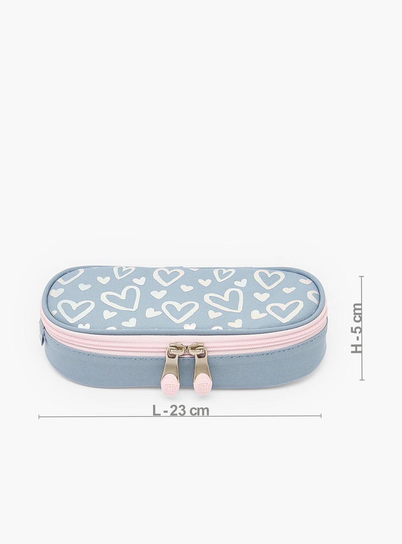 St.Right Heart Print Pencil Case with Zip Closure-school-stationery-pencilcases-image-4