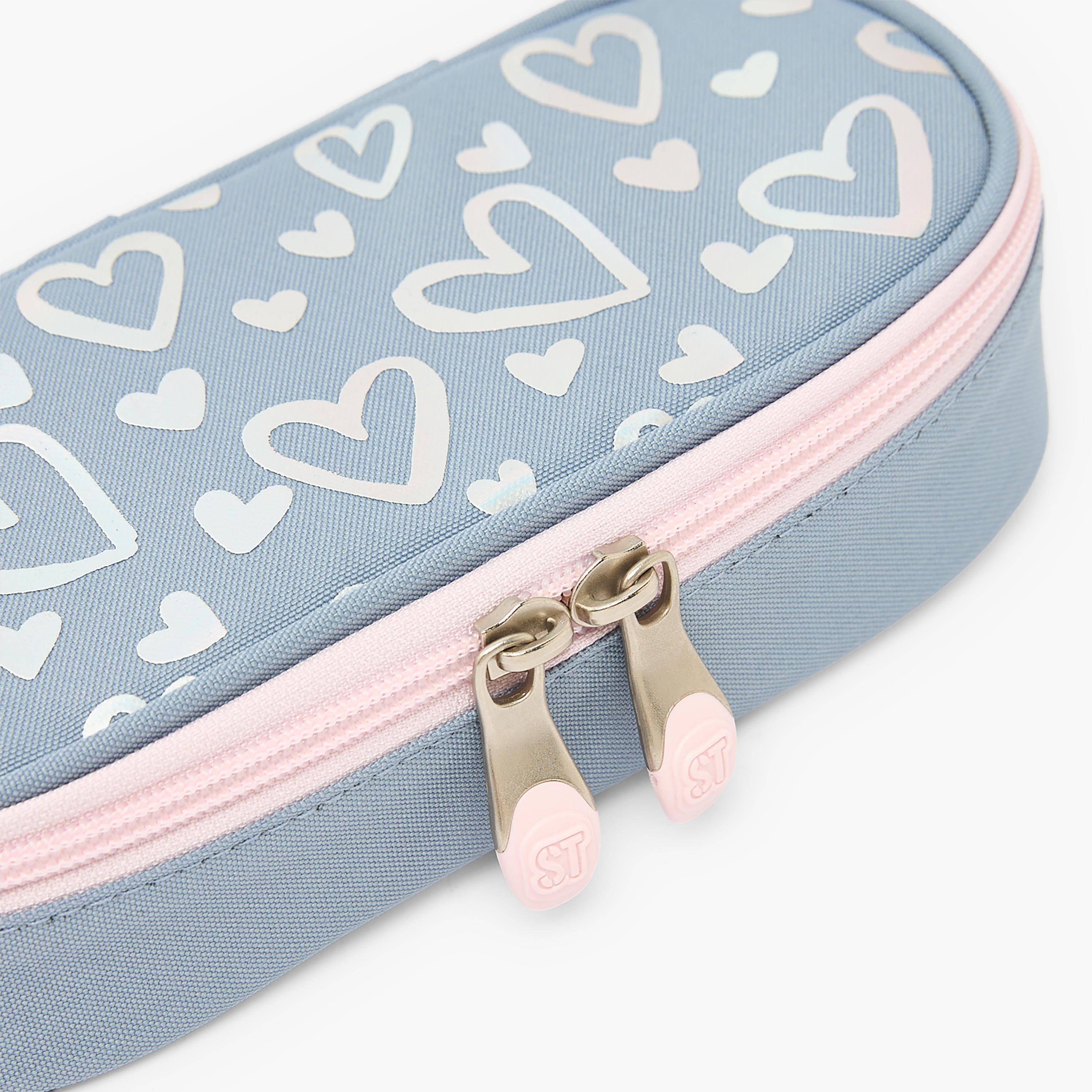 St.Right Heart Print Pencil Case with Zip Closure-school-stationery-pencilcases-image-6