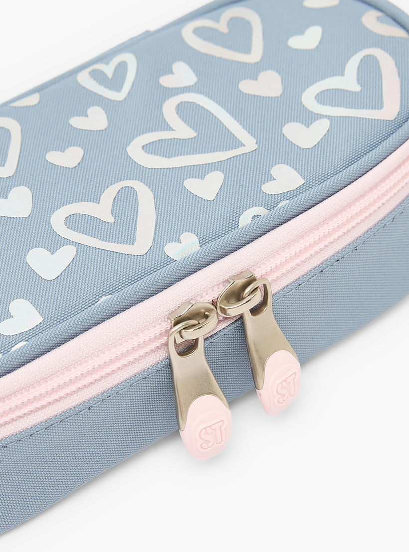 St.Right Heart Print Pencil Case with Zip Closure-school-stationery-pencilcases-image-6