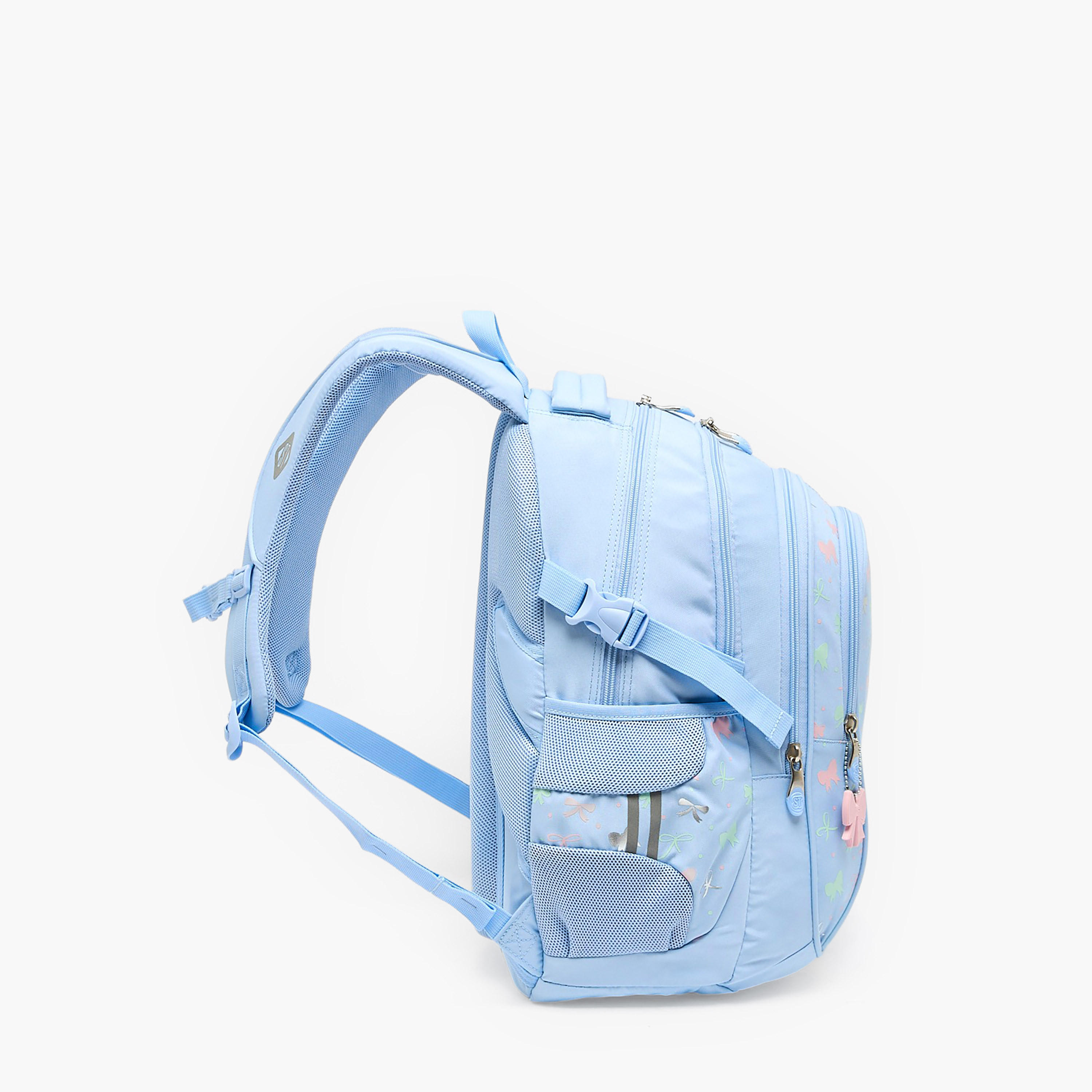 شنطة ظهر للبنات 8-13 سنة بأحزمة مبطنة وطبعات - 18 بوصة-school-bagsandbackpacks-backpacks-image-10