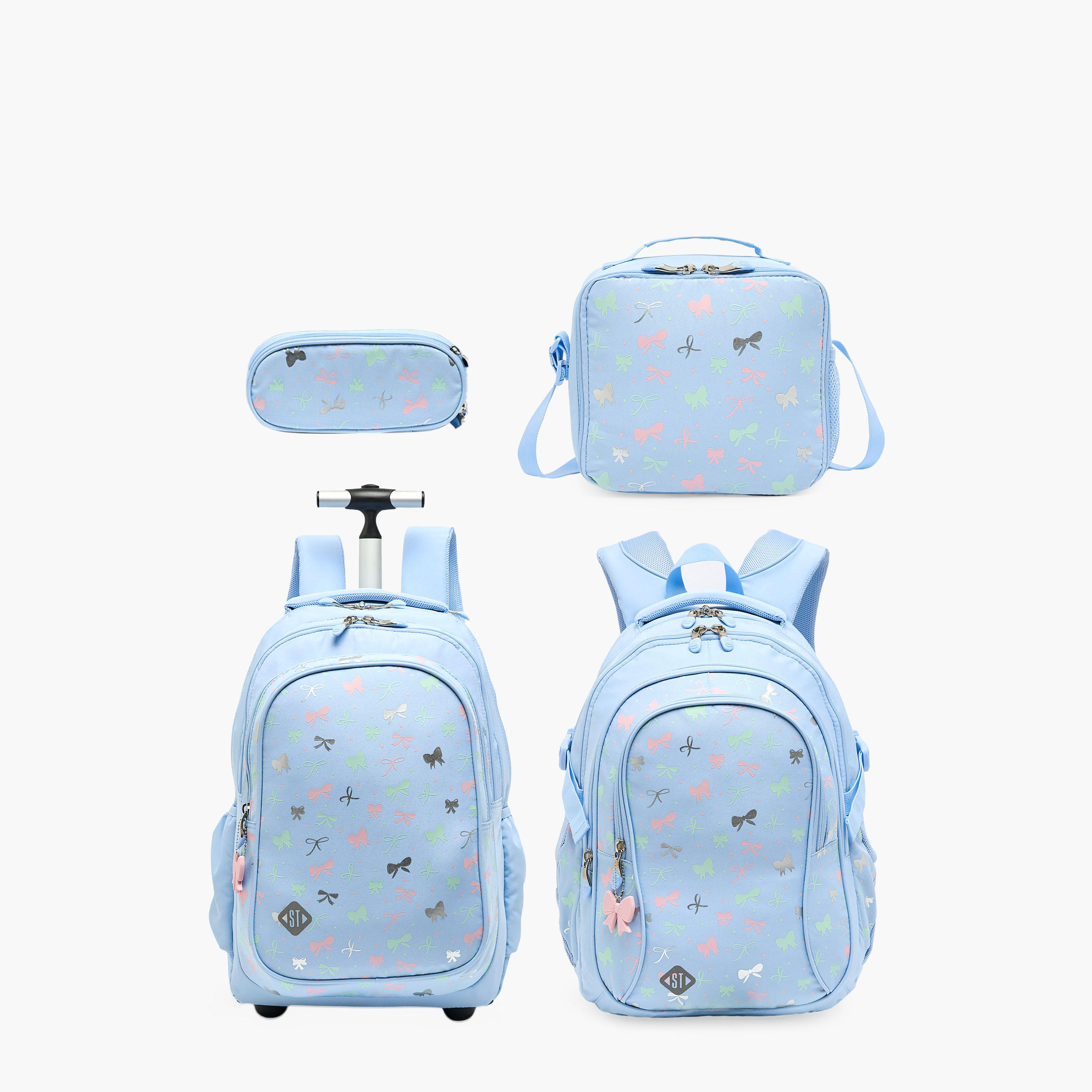 شنطة ظهر للبنات 8-13 سنة بأحزمة مبطنة وطبعات - 18 بوصة-school-bagsandbackpacks-backpacks-image-12