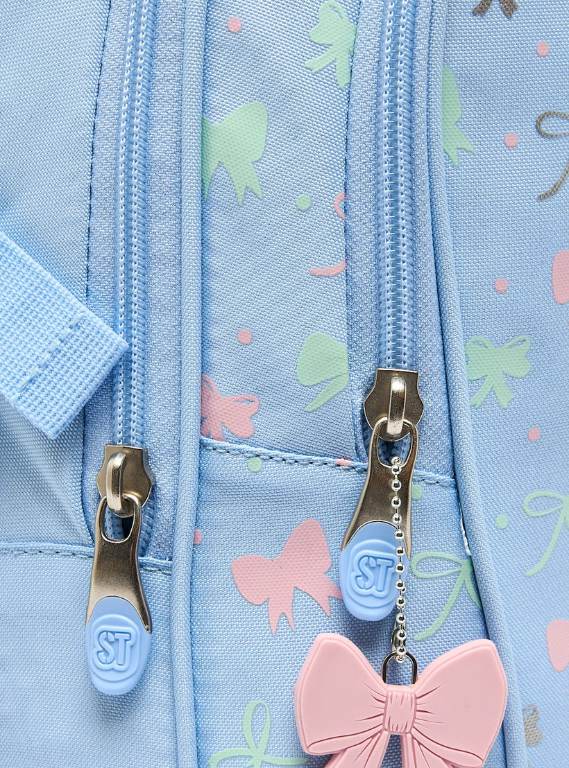 شنطة ظهر للبنات 8-13 سنة بأحزمة مبطنة وطبعات - 18 بوصة-school-bagsandbackpacks-backpacks-image-4