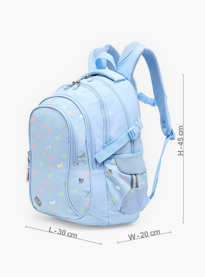 شنطة ظهر للبنات 8-13 سنة بأحزمة مبطنة وطبعات - 18 بوصة-school-bagsandbackpacks-backpacks-image-9