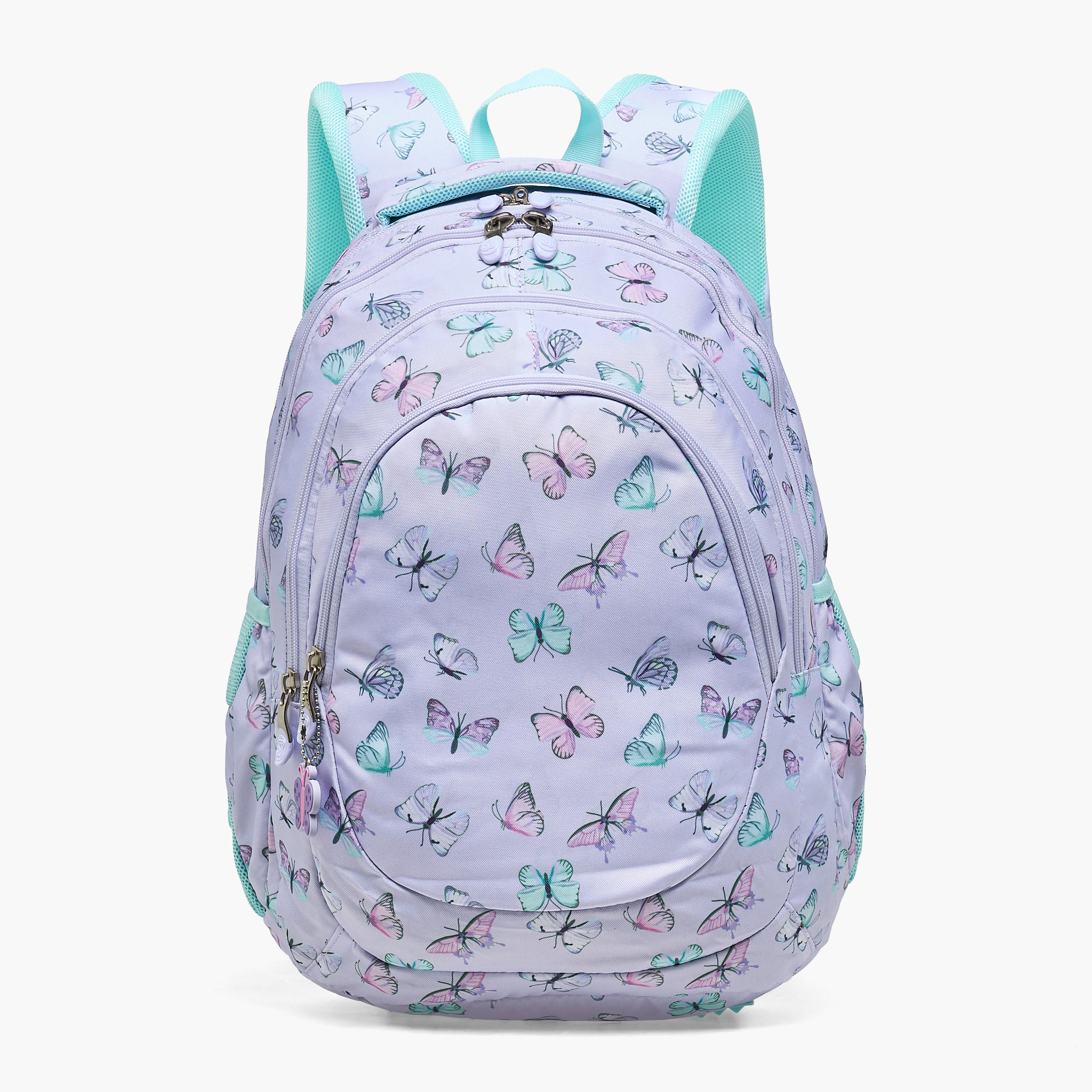 St.Right Butterfly Print Backpack for Girls 8-13 Years with Laptop Compartment - 18 inches-school-bagsandbackpacks-backpacks-image-1