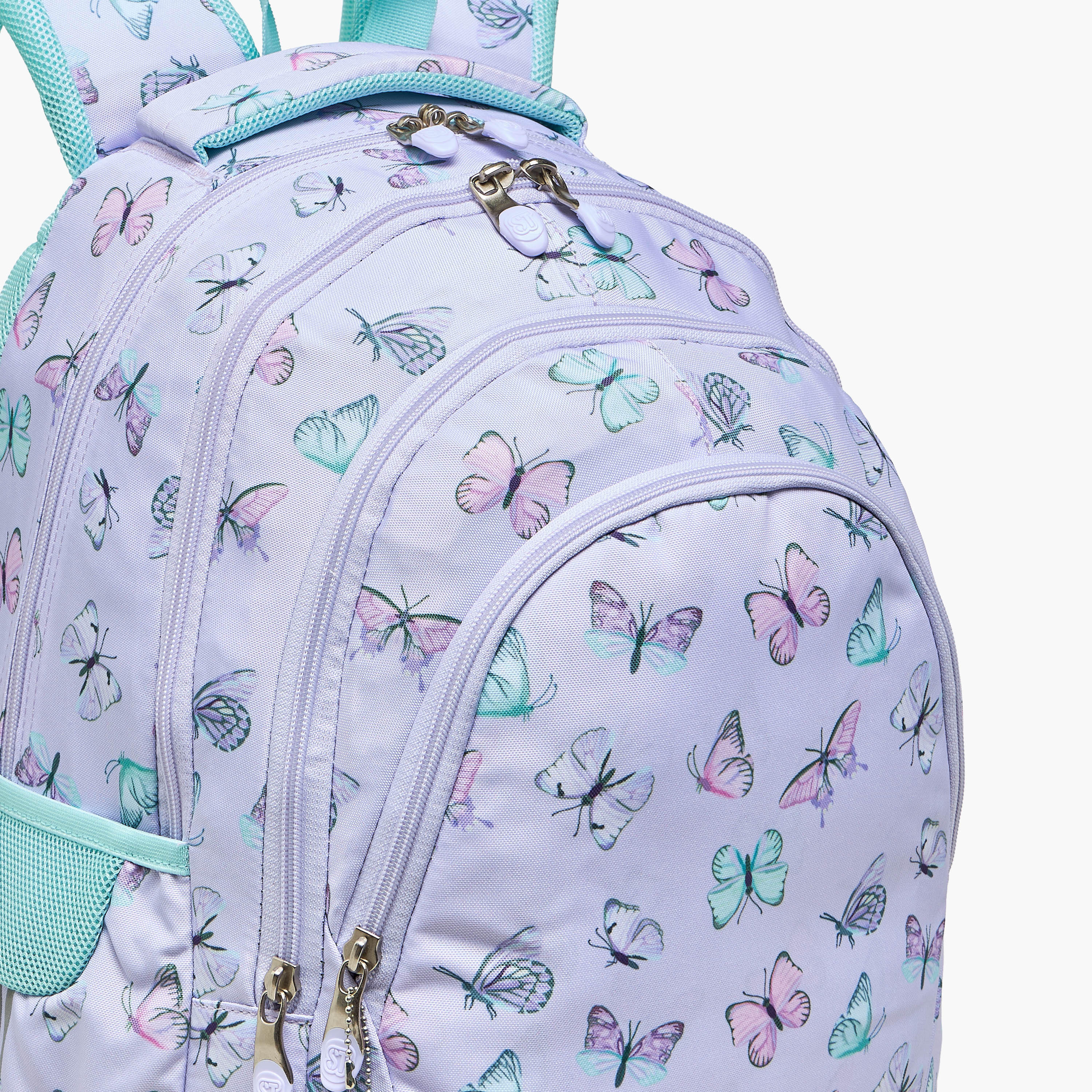 St.Right Butterfly Print Backpack for Girls 8-13 Years with Laptop Compartment - 18 inches-school-bagsandbackpacks-backpacks-image-2