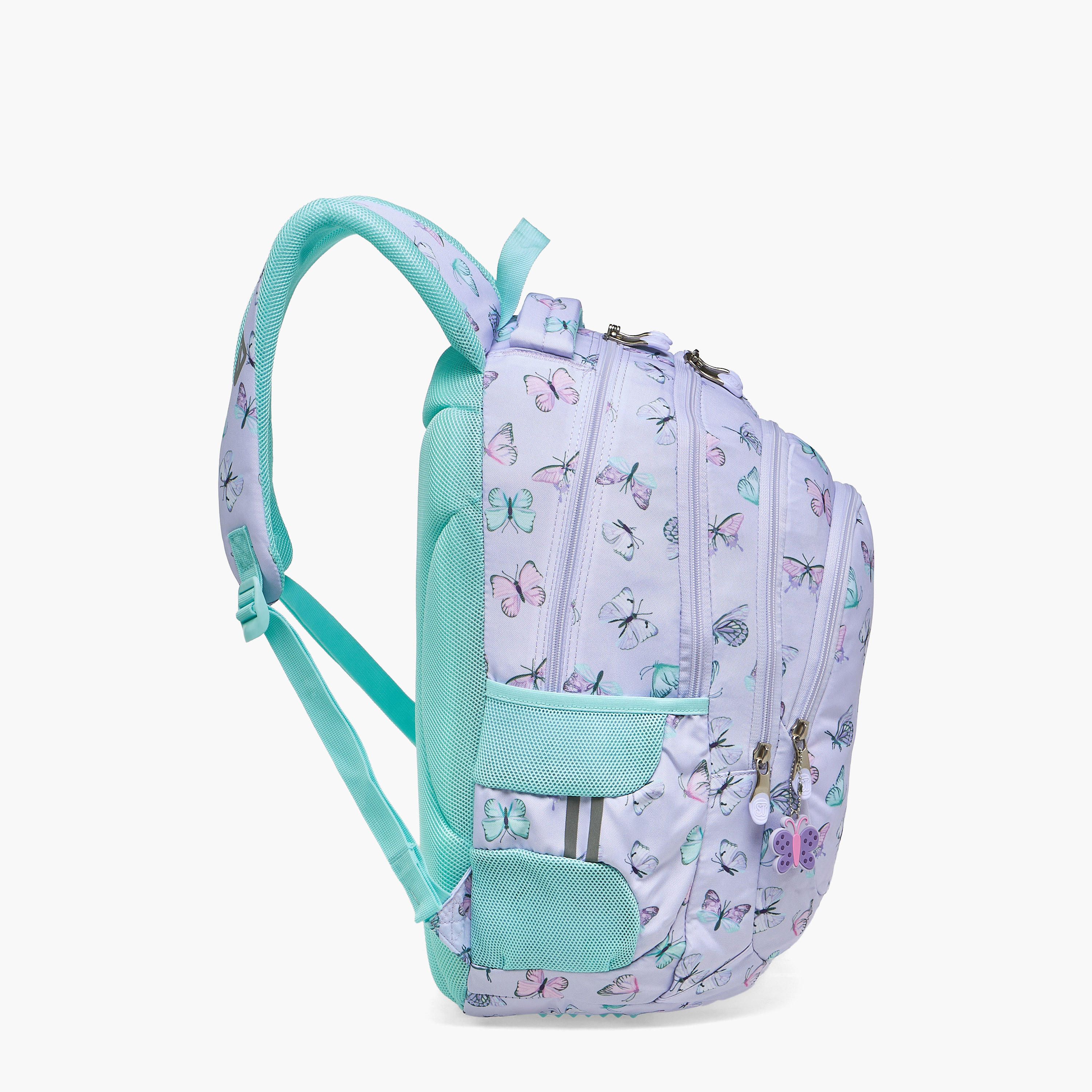 St.Right Butterfly Print Backpack for Girls 8-13 Years with Laptop Compartment - 18 inches-school-bagsandbackpacks-backpacks-image-6