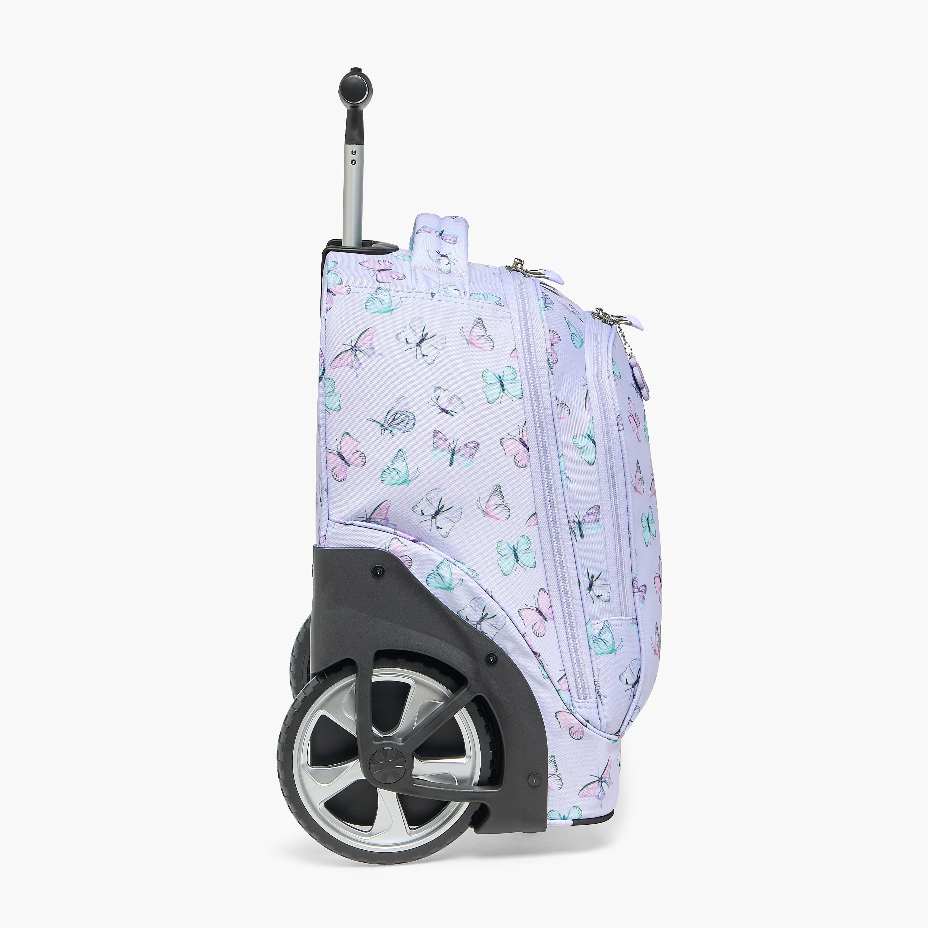 St.Right Butterfly Print Trolley Bag for Girls 8-13 Years with Retractable Handle - 18 inches-school-bagsandbackpacks-trolleybags-image-7