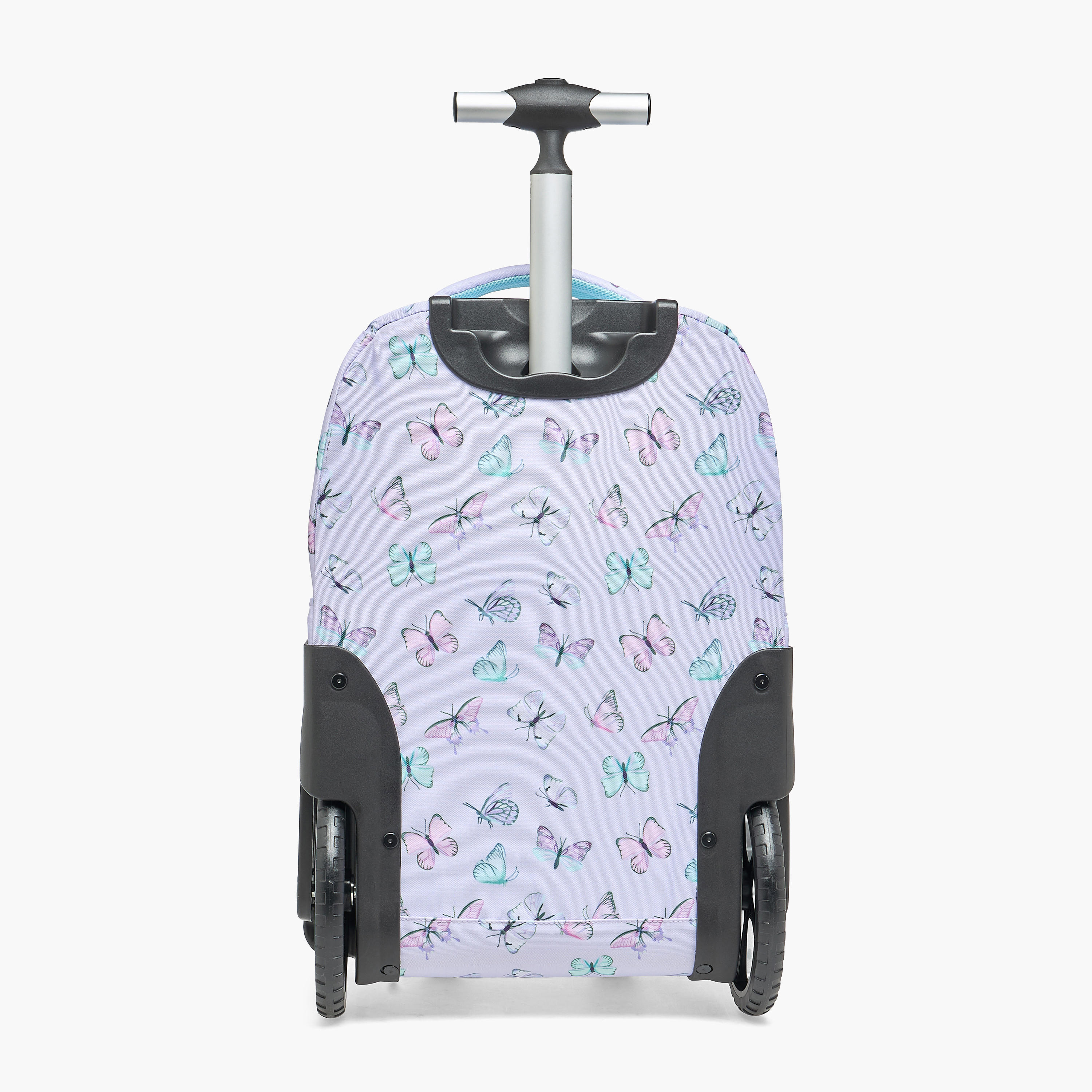 St.Right Butterfly Print Trolley Bag for Girls 8-13 Years with Retractable Handle - 18 inches-school-bagsandbackpacks-trolleybags-image-8