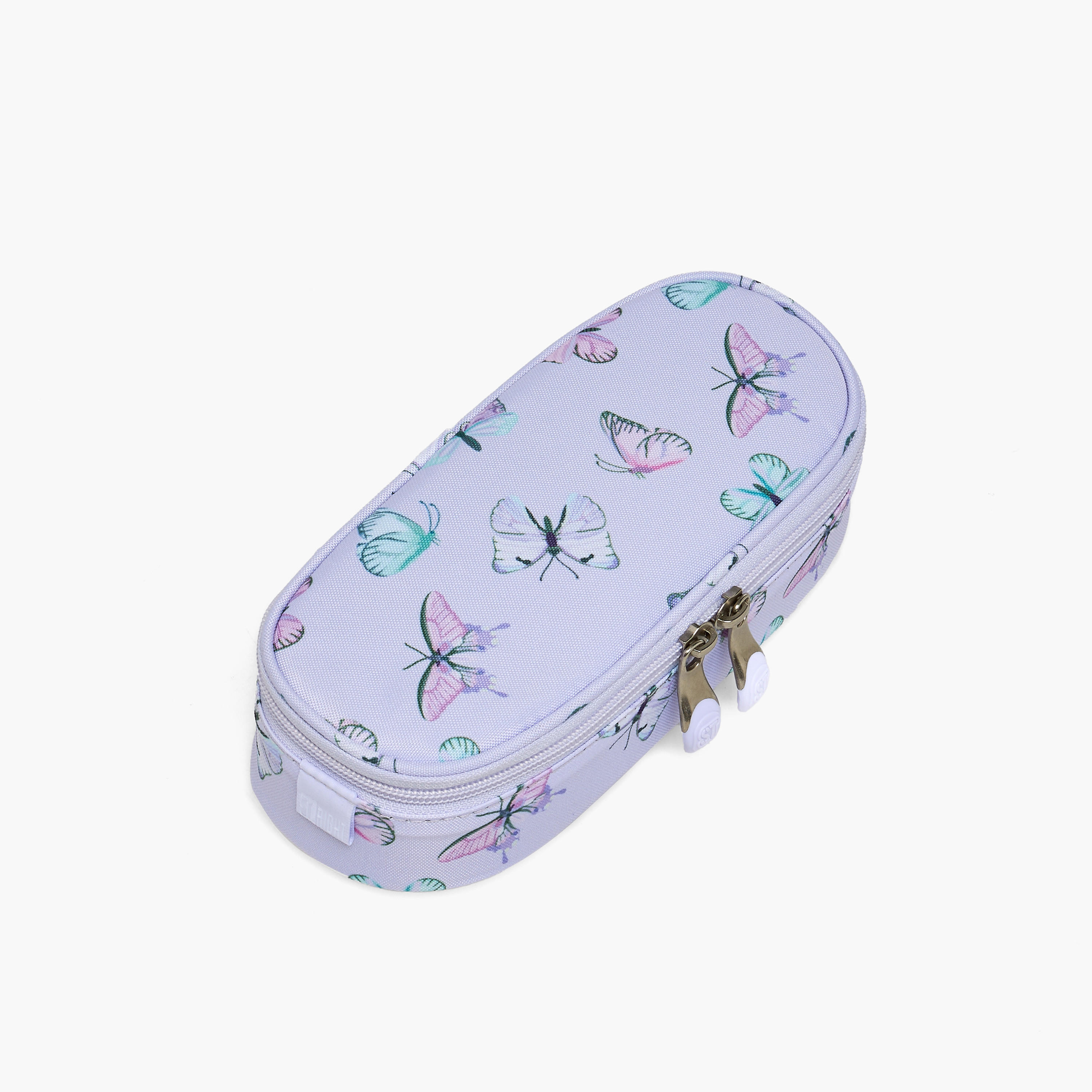St.Right Butterfly Print Pencil Pouch with Zip Closure-school-stationery-pencilcases-image-2