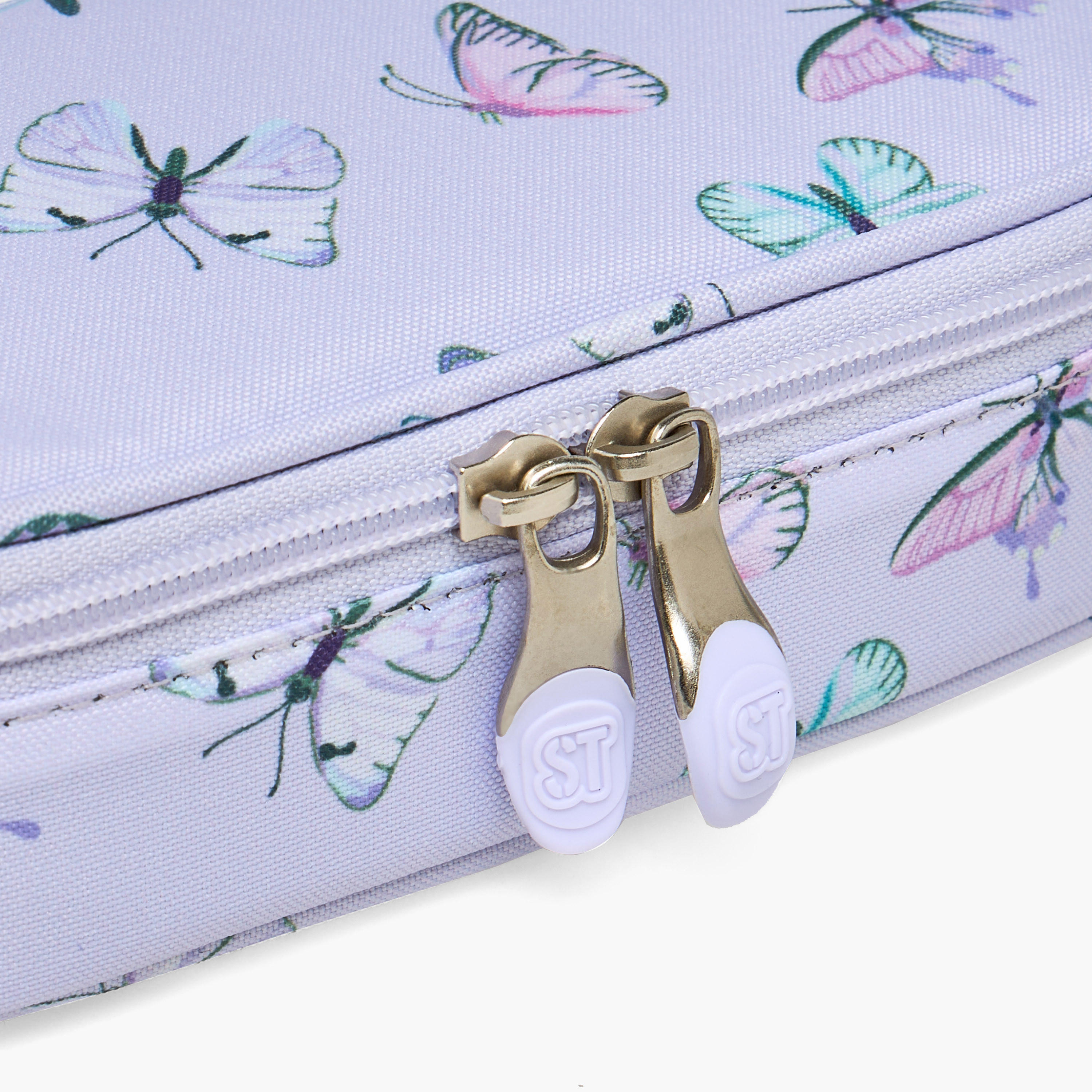St.Right Butterfly Print Pencil Pouch with Zip Closure-school-stationery-pencilcases-image-5