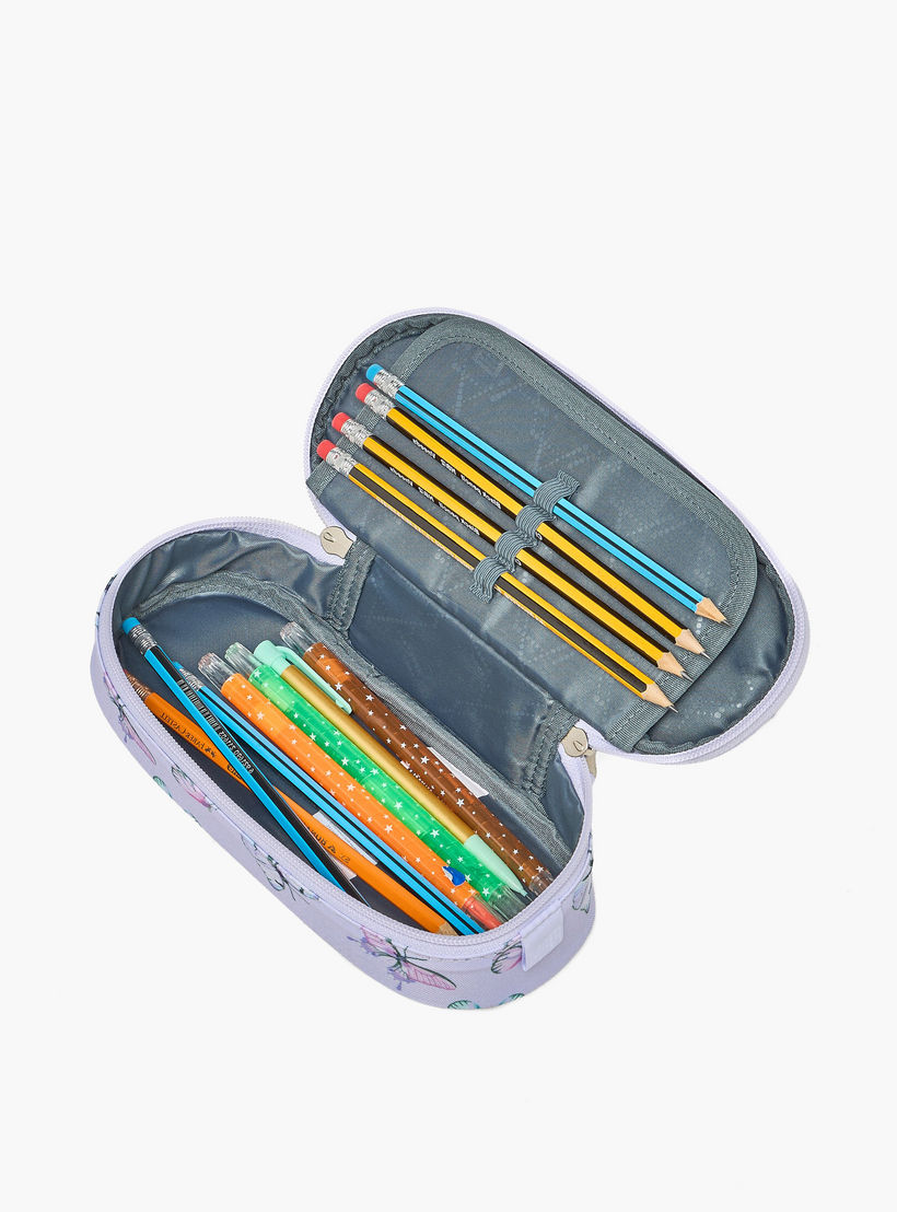 St.Right Butterfly Print Pencil Pouch with Zip Closure-school-stationery-pencilcases-image-7