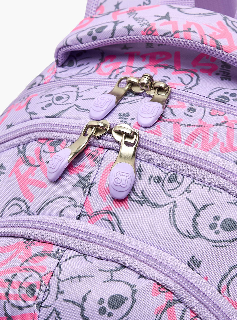 St.Right Bear Print Backpack for Girls 8-13 Years with Padded Straps - 18 inch-school-bagsandbackpacks-backpacks-image-5