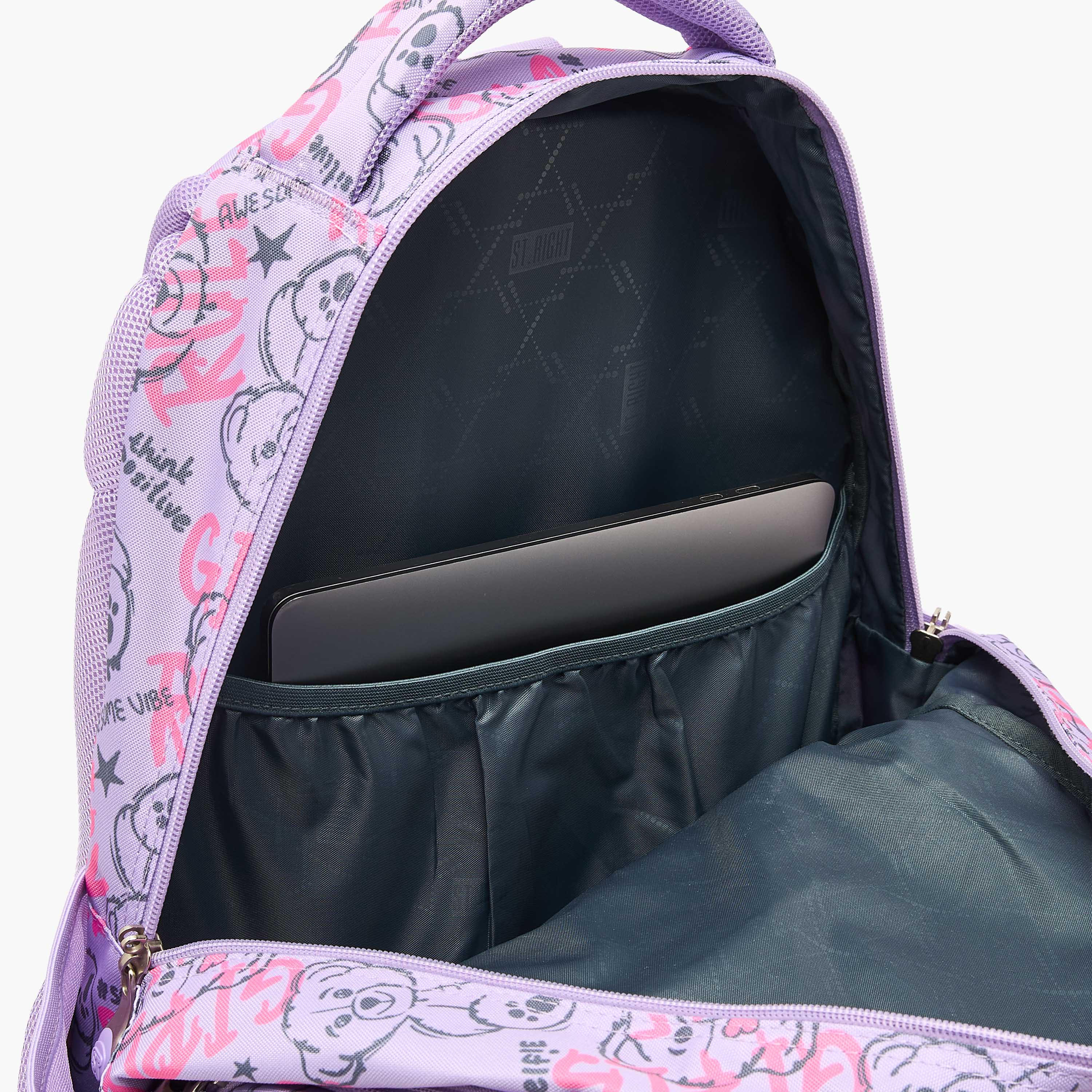 St.Right Bear Print Backpack for Girls 8-13 Years with Padded Straps - 18 inch-school-bagsandbackpacks-backpacks-image-6
