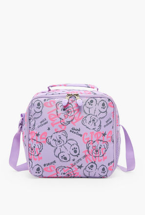 St.Right Bear Print Lunch Bag for Girls 8-13 Years with Adjustable Strap-school-image-1