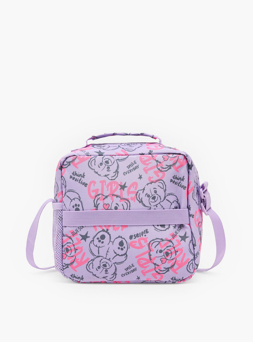 St.Right Bear Print Lunch Bag for Girls 8-13 Years with Adjustable Strap-school-lunchessentials-lunchbags-image-7