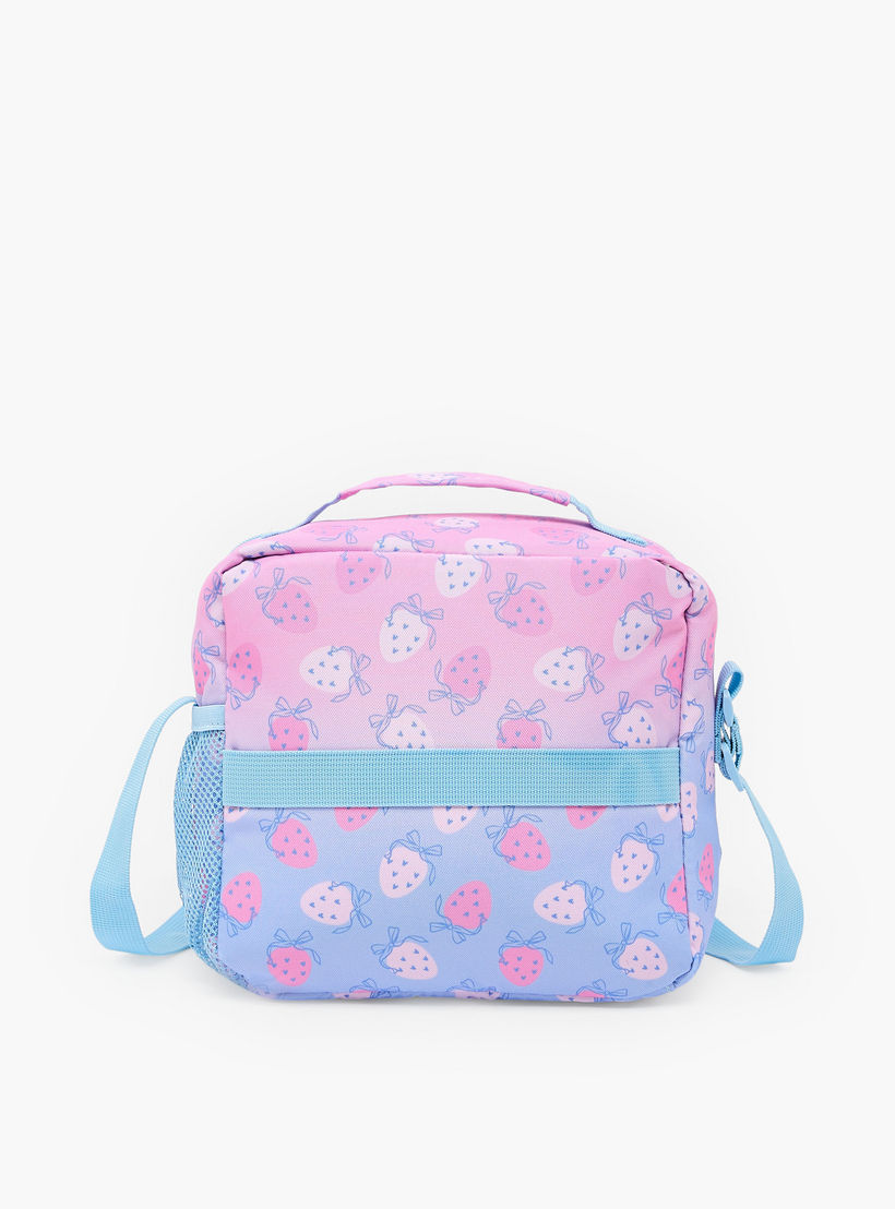 St.Right Strawberry Print Lunch Bag for Girls 8-13 Years with Adjustable Strap-school-lunchessentials-lunchbags-image-6