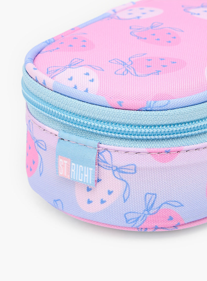 St.Right Strawberry Print Pencil Pouch with Zip Closure-school-stationery-pencilcases-image-6