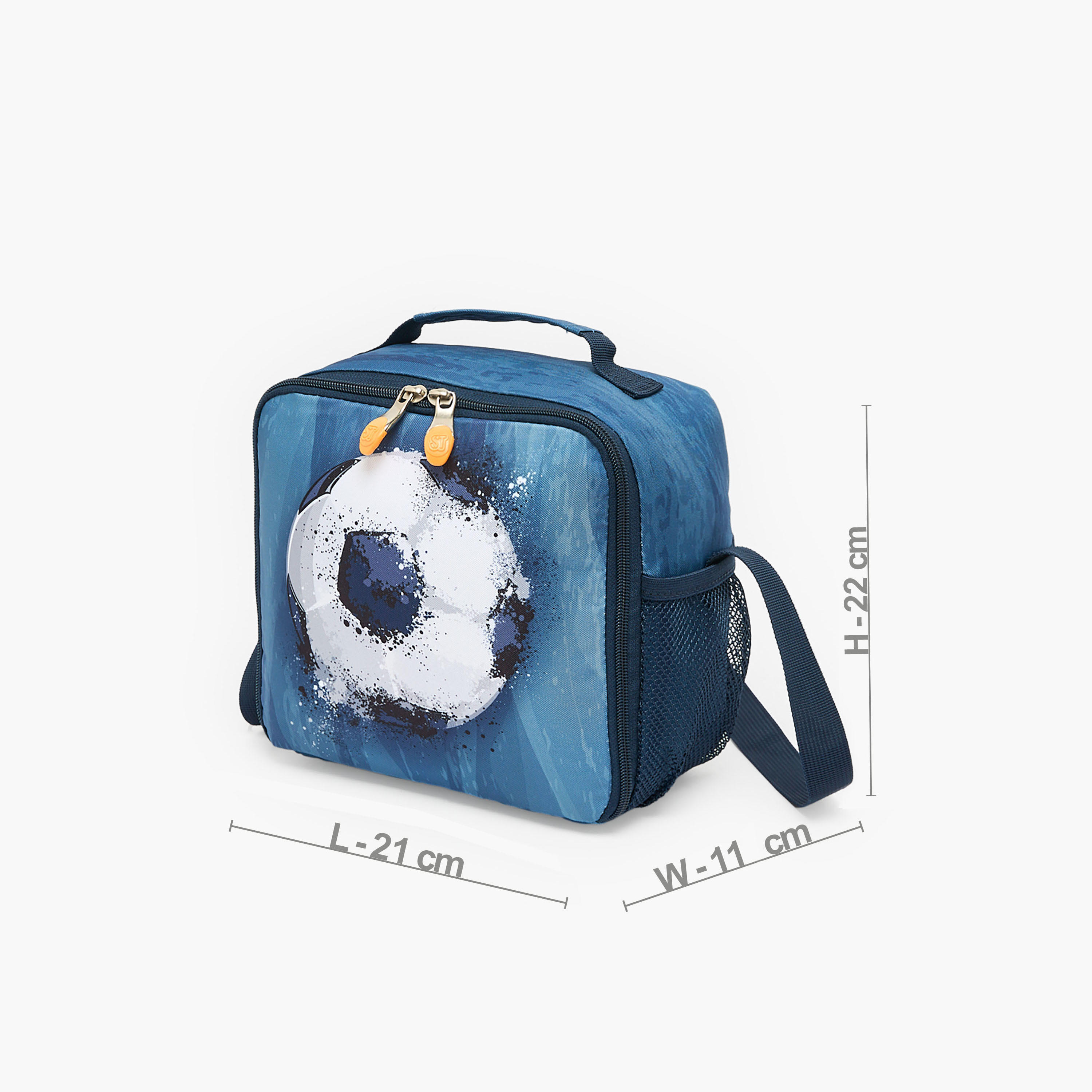 St.Right Football Print Lunch Bag for Boys 8-13 Years with Adjustable Strap-school-lunchessentials-lunchbags-image-7
