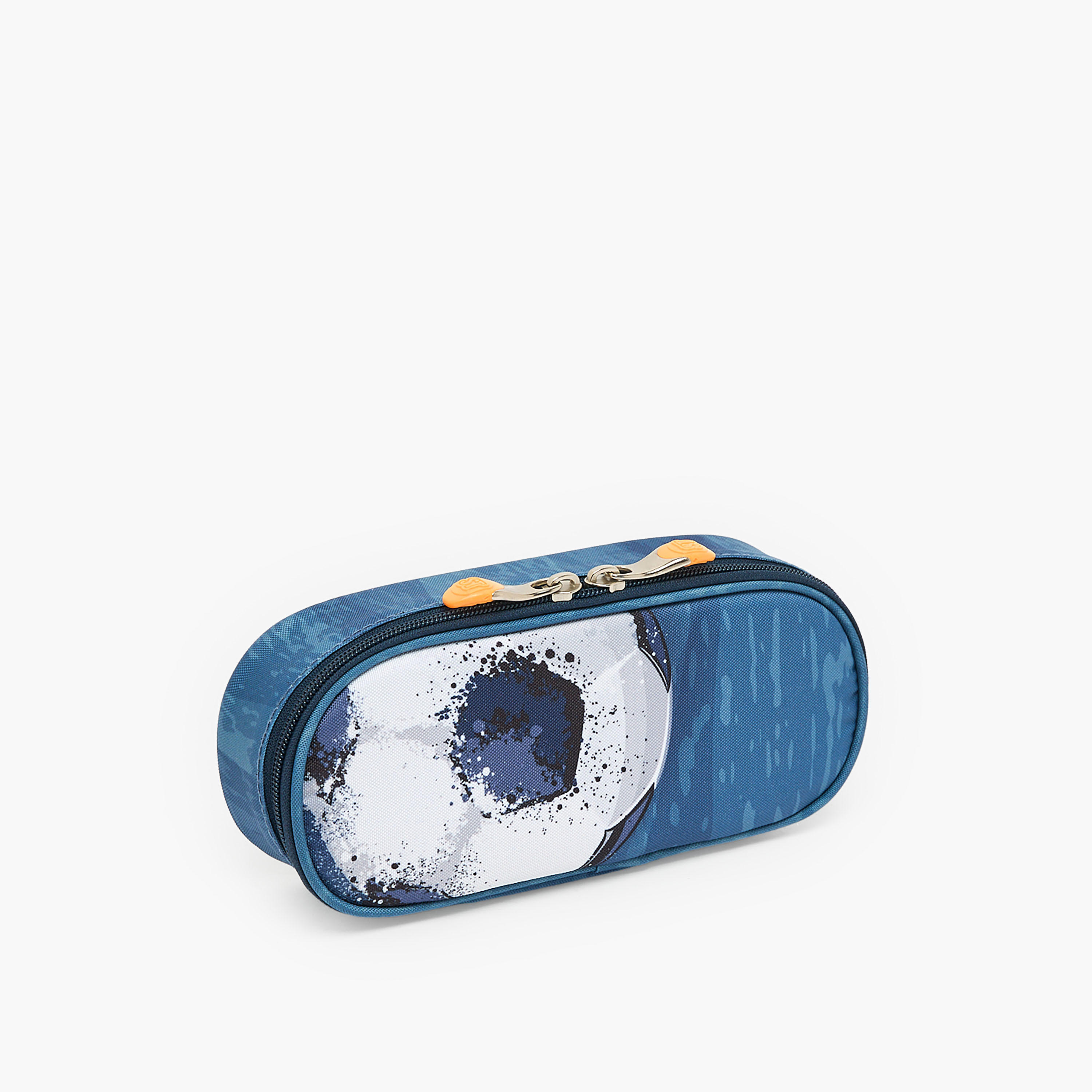 St.Right Football Print Pencil Pouch with Zip Closure-school-stationery-pencilcases-image-3