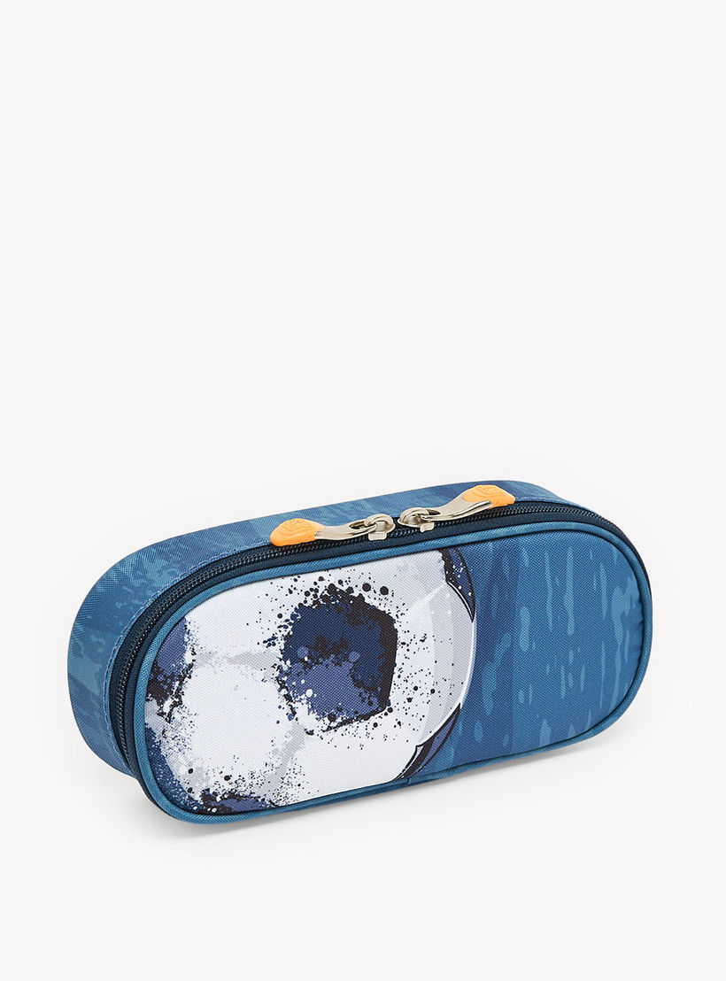 St.Right Football Print Pencil Pouch with Zip Closure-school-stationery-pencilcases-image-3
