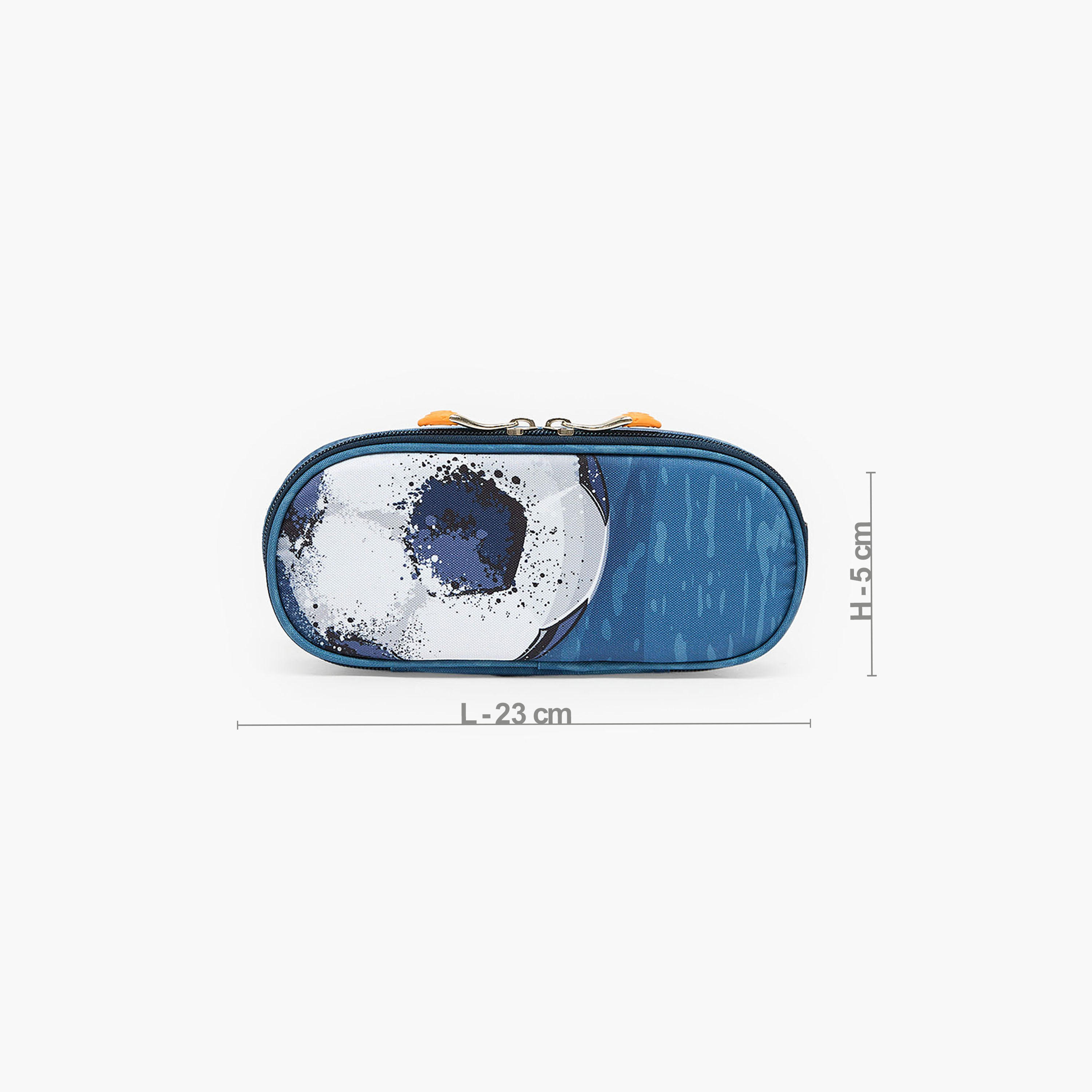 St.Right Football Print Pencil Pouch with Zip Closure-school-stationery-pencilcases-image-4