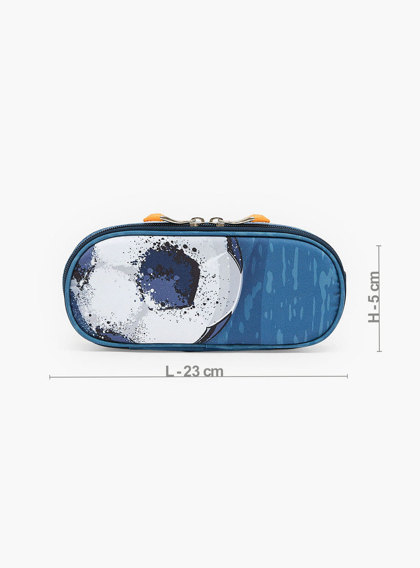 St.Right Football Print Pencil Pouch with Zip Closure-school-stationery-pencilcases-image-4