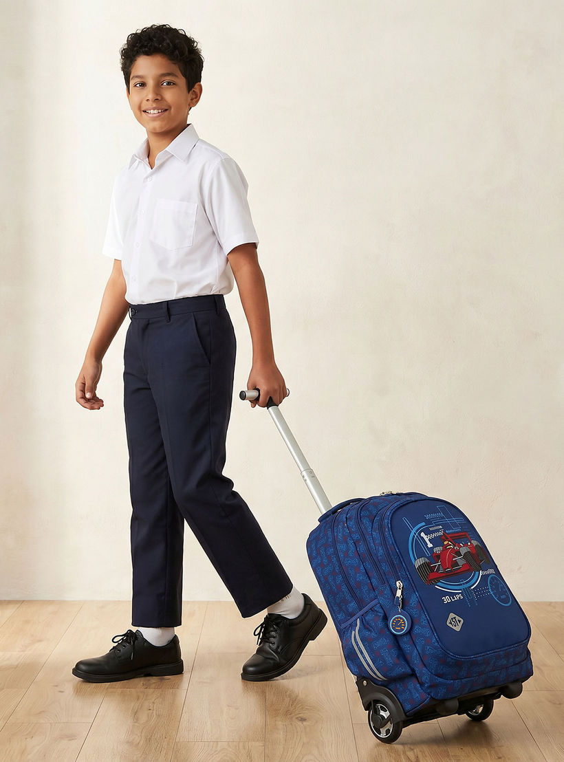 شنطة ظهر ترولي بمقبض قابل للسحب وطبعات للأولاد بعمر 8-13 سنة من سانت رايت - 18 بوصة-school-bagsandbackpacks-trolleybags-image-3