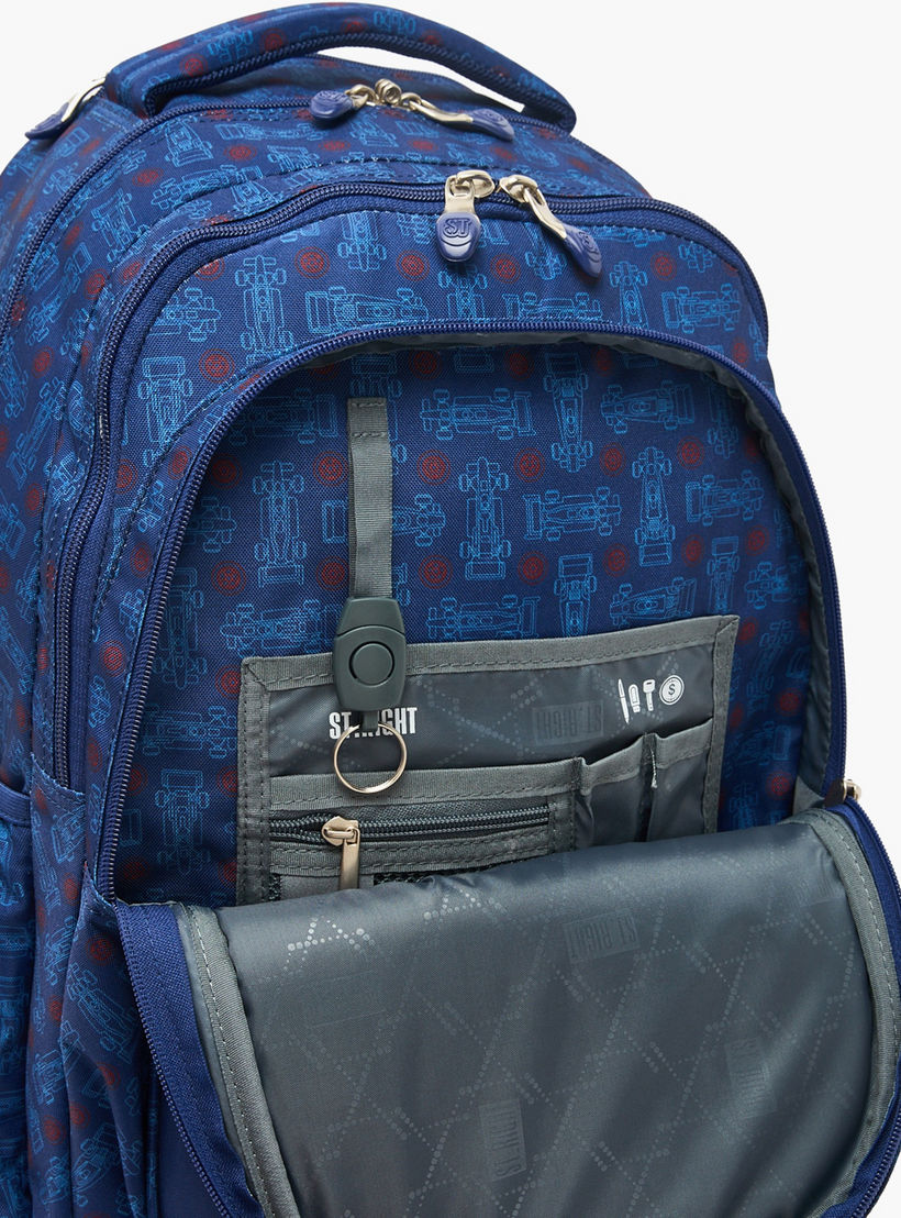 شنطة ظهر ترولي بمقبض قابل للسحب وطبعات للأولاد بعمر 8-13 سنة من سانت رايت - 18 بوصة-school-bagsandbackpacks-trolleybags-image-7