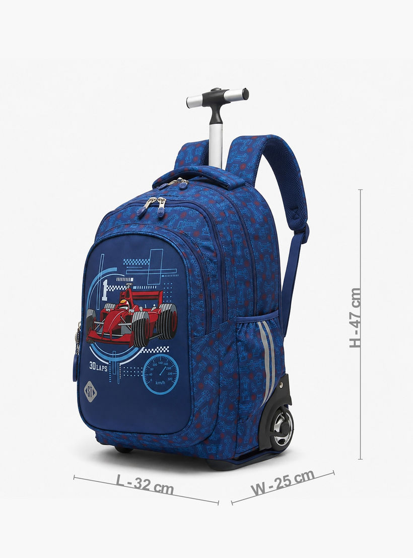شنطة ظهر ترولي بمقبض قابل للسحب وطبعات للأولاد بعمر 8-13 سنة من سانت رايت - 18 بوصة-school-bagsandbackpacks-trolleybags-image-8