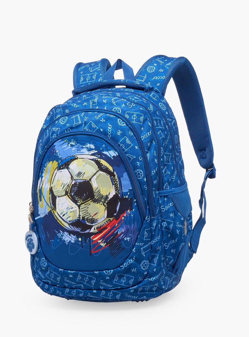 St.Right Football Print Backpack for Boys 8-13 Years with Padded Straps - 18 inch-school-bagsandbackpacks-backpacks-image-2