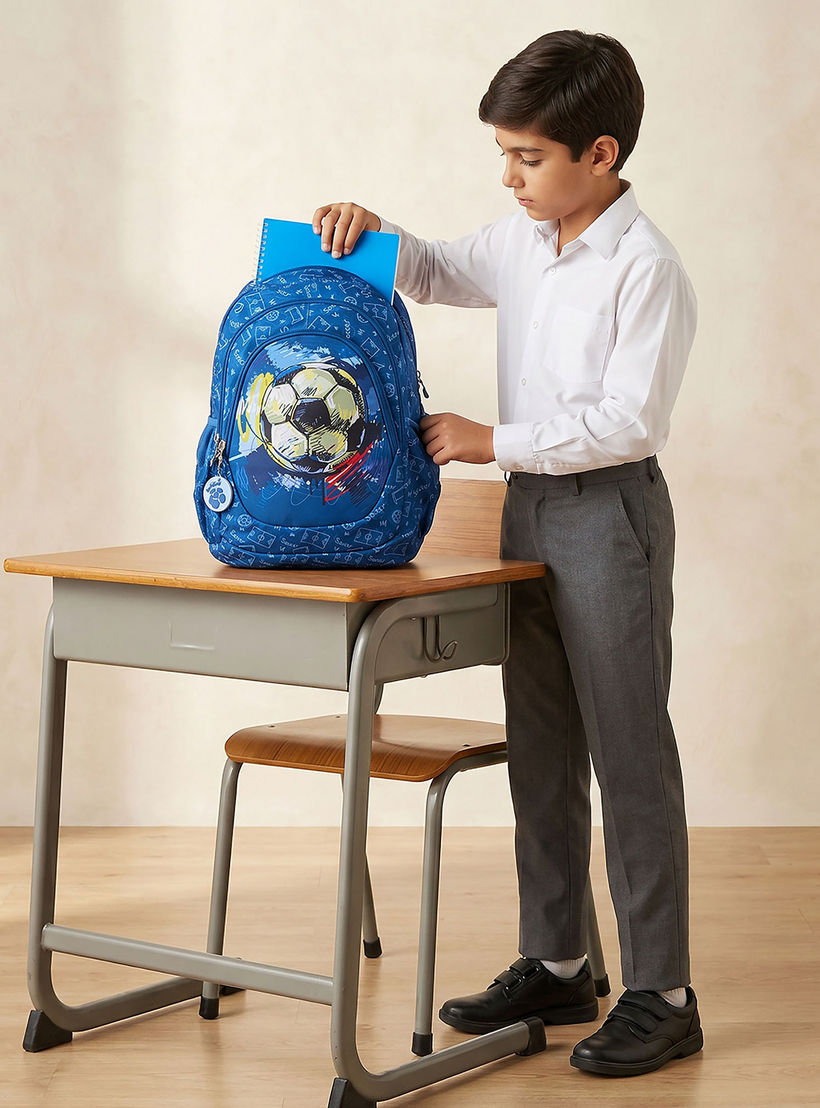 St.Right Football Print Backpack for Boys 8-13 Years with Padded Straps - 18 inch-school-bagsandbackpacks-backpacks-image-3