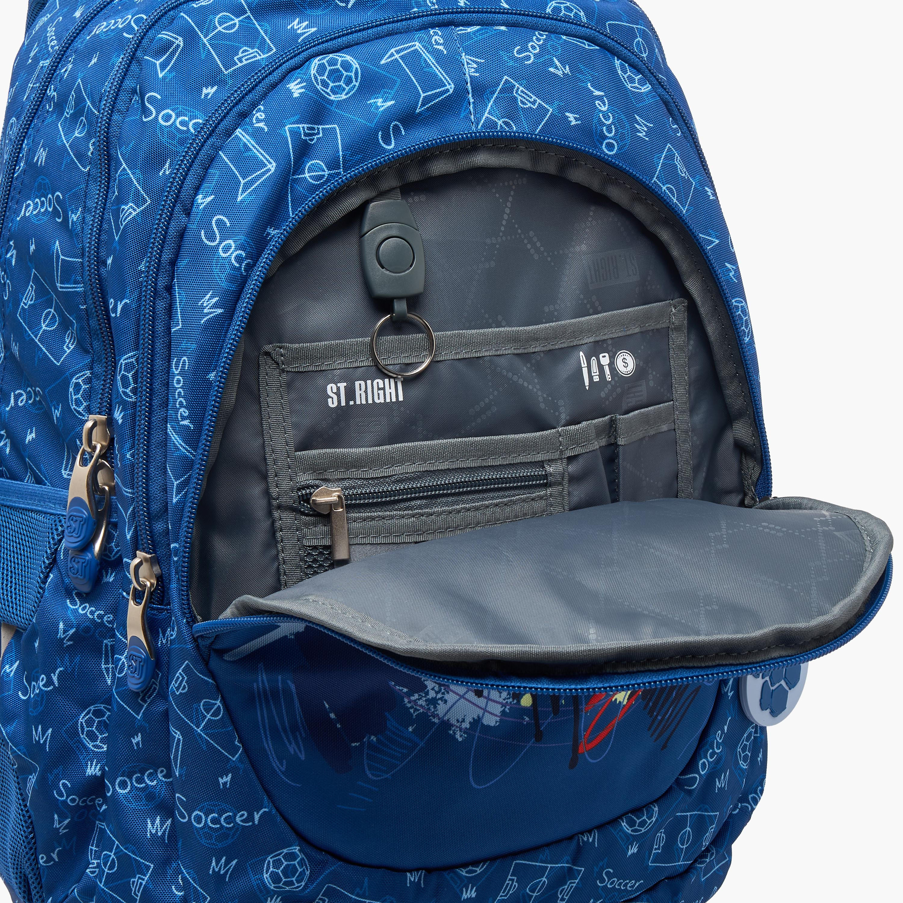 St.Right Football Print Backpack for Boys 8-13 Years with Padded Straps - 18 inch-school-bagsandbackpacks-backpacks-image-5