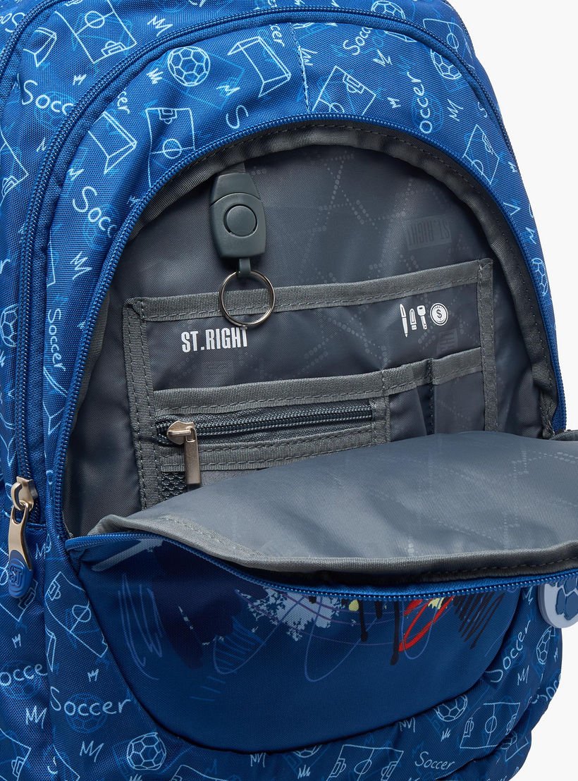 St.Right Football Print Backpack for Boys 8-13 Years with Padded Straps - 18 inch-school-bagsandbackpacks-backpacks-image-5