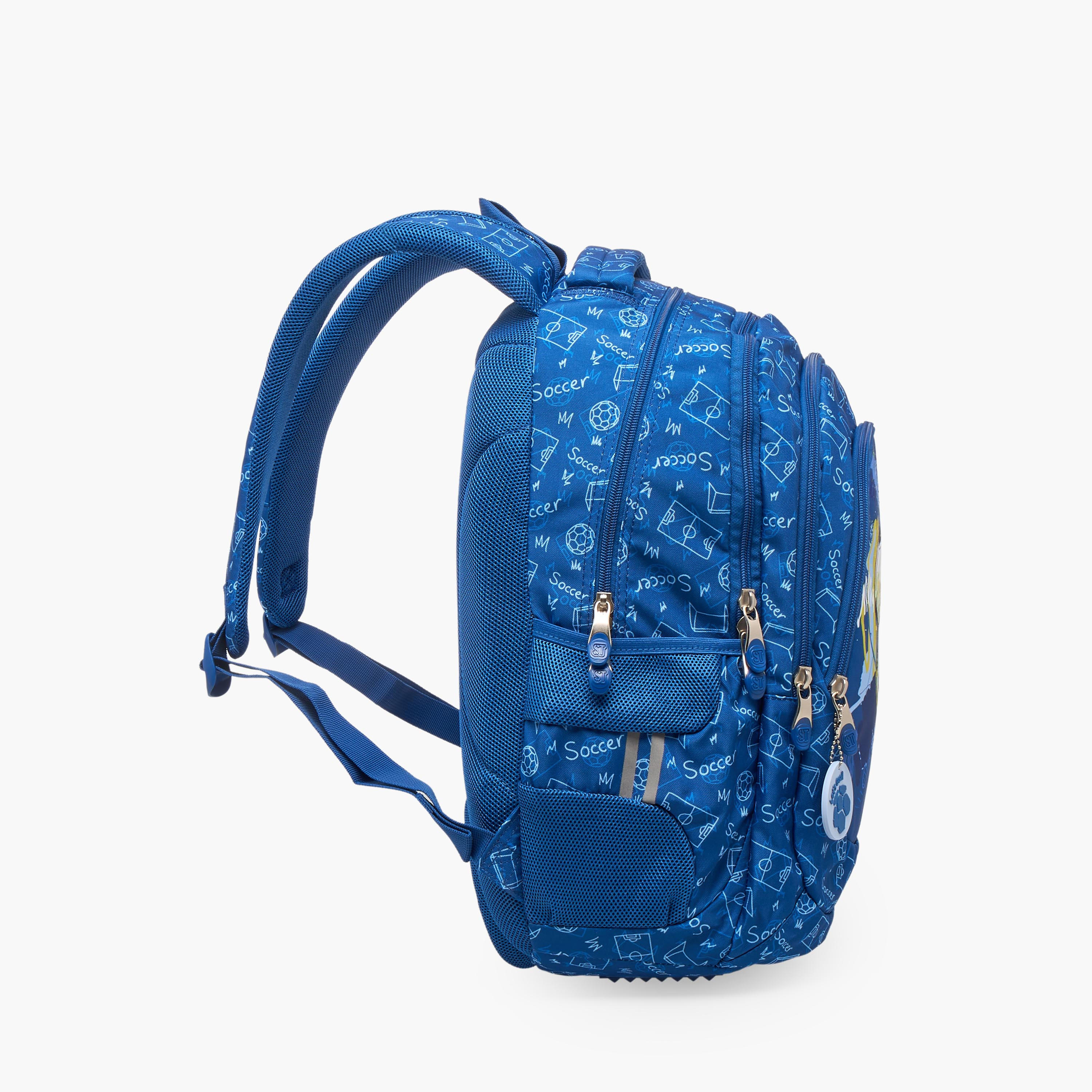 St.Right Football Print Backpack for Boys 8-13 Years with Padded Straps - 18 inch-school-bagsandbackpacks-backpacks-image-8