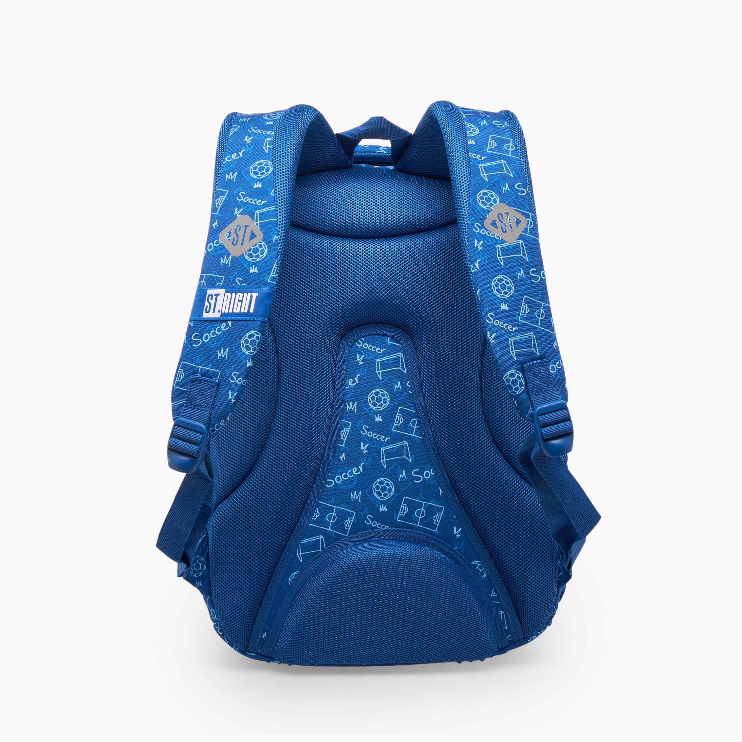St.Right Football Print Backpack for Boys 8-13 Years with Padded Straps - 18 inch-school-bagsandbackpacks-backpacks-image-9