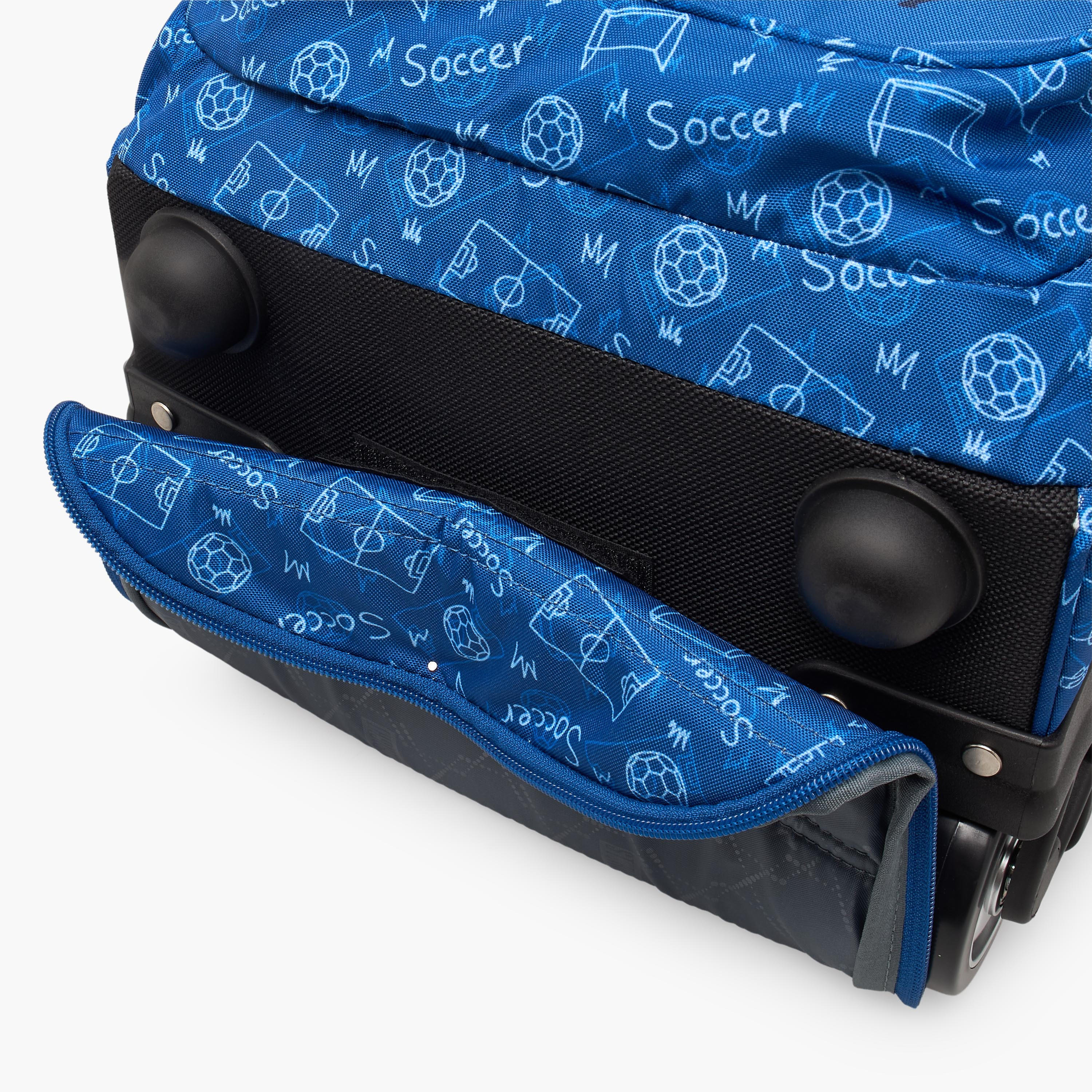 St.Right Football Print Trolley Backpack for Boys 8-13 Years with Retractable Handle - 18 inches-school-bagsandbackpacks-trolleybags-image-17