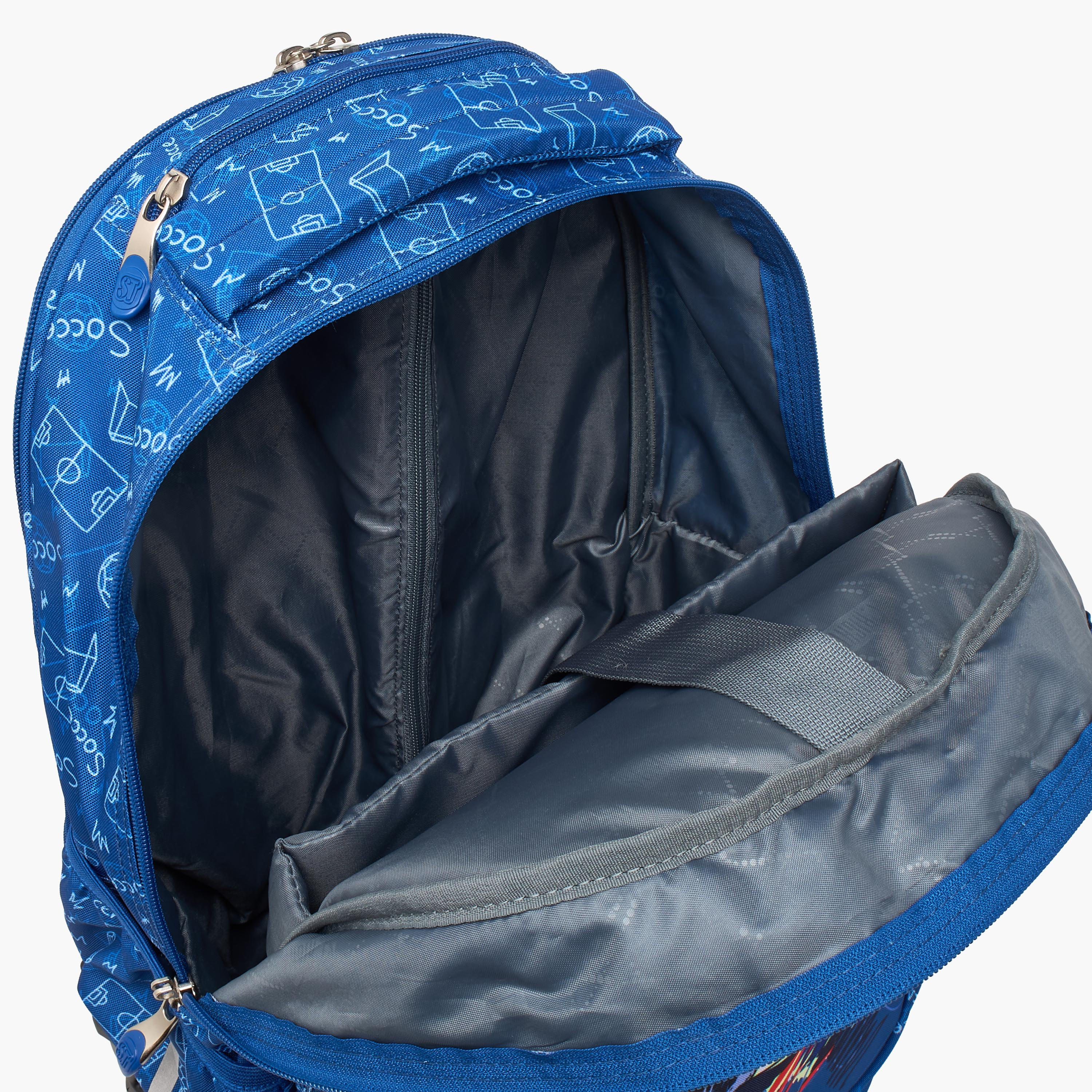 St.Right Football Print Trolley Backpack for Boys 8-13 Years with Retractable Handle - 18 inches-school-bagsandbackpacks-trolleybags-image-7