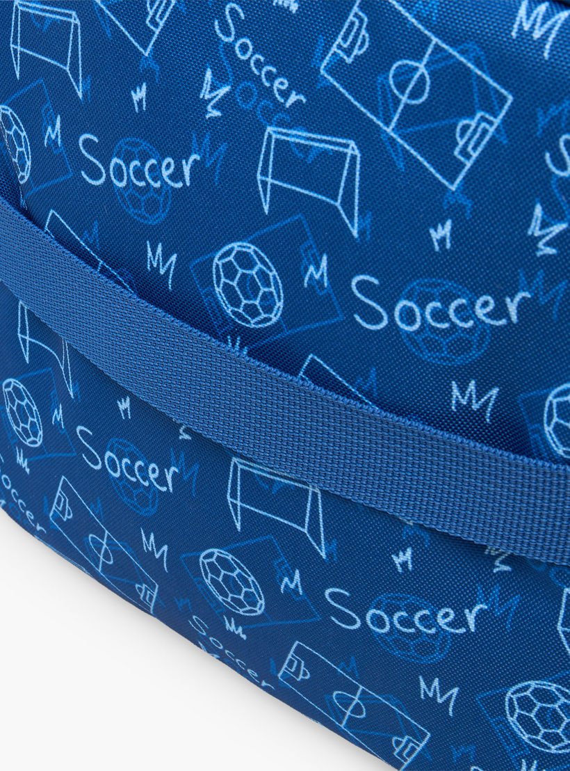 St.Right Football Print Lunch Bag for Boys 8-13 Years with Adjustable Strap-school-lunchessentials-lunchbags-image-5