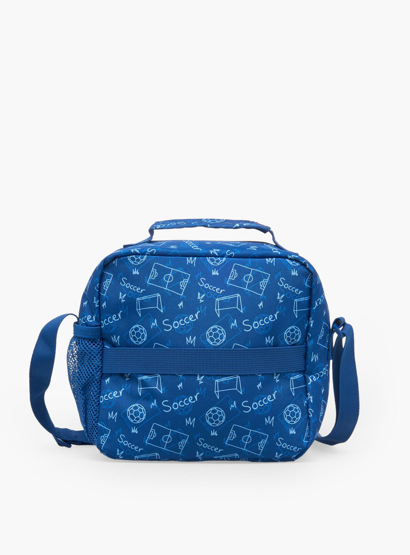 St.Right Football Print Lunch Bag for Boys 8-13 Years with Adjustable Strap-school-lunchessentials-lunchbags-image-8