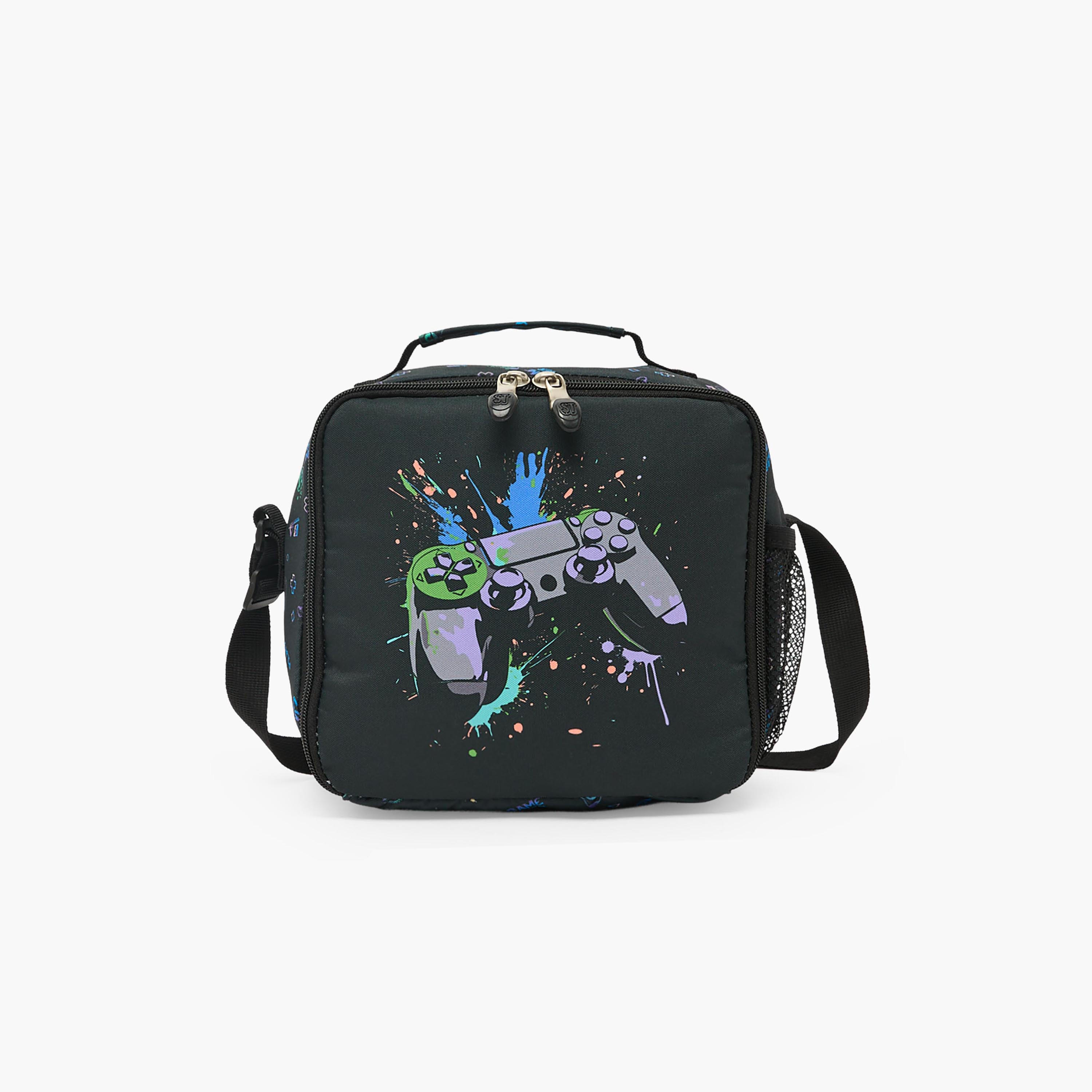 St.Right Game Controller Print Lunch Bag for Boys 8-13 Years with Adjustable Strap-school-lunchessentials-lunchbags-image-1