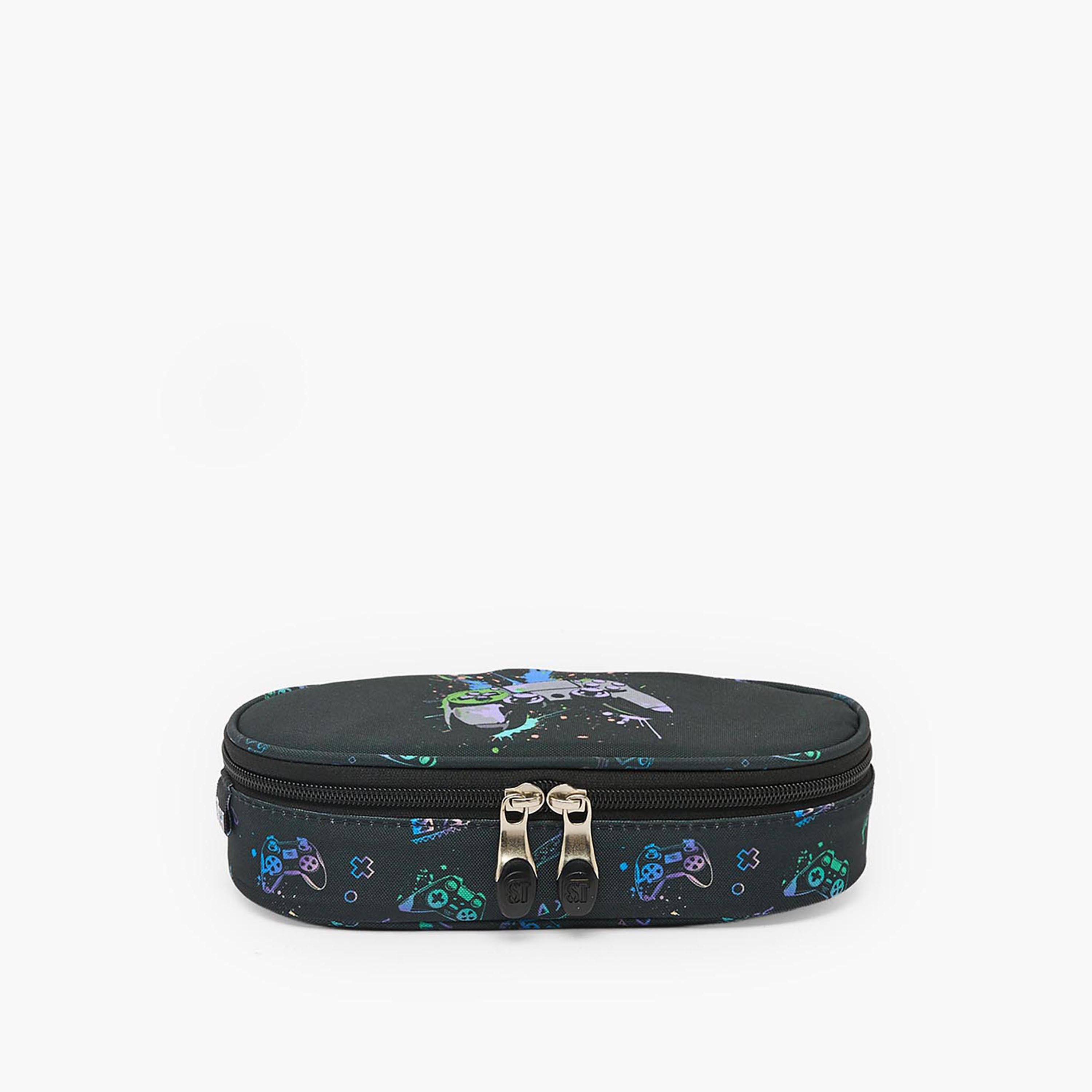 St.Right Game Controller Print Pencil Case with Zip Closure-school-stationery-pencilcases-image-1
