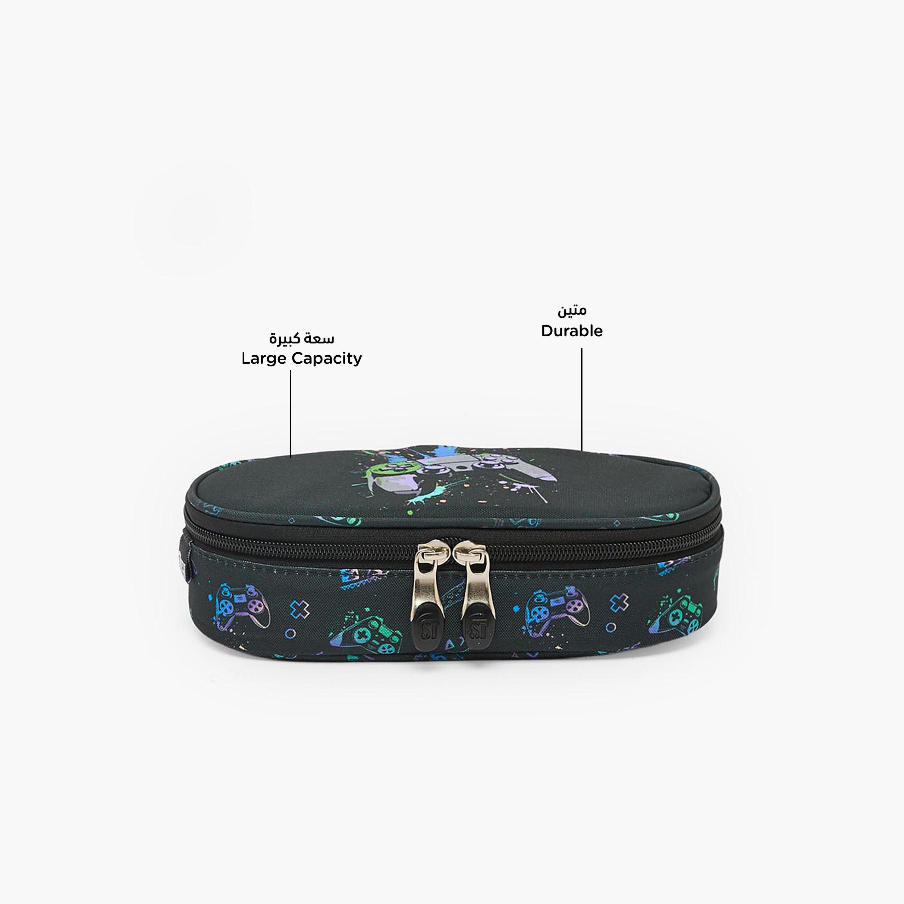 St.Right Game Controller Print Pencil Case with Zip Closure-school-stationery-pencilcases-image-2