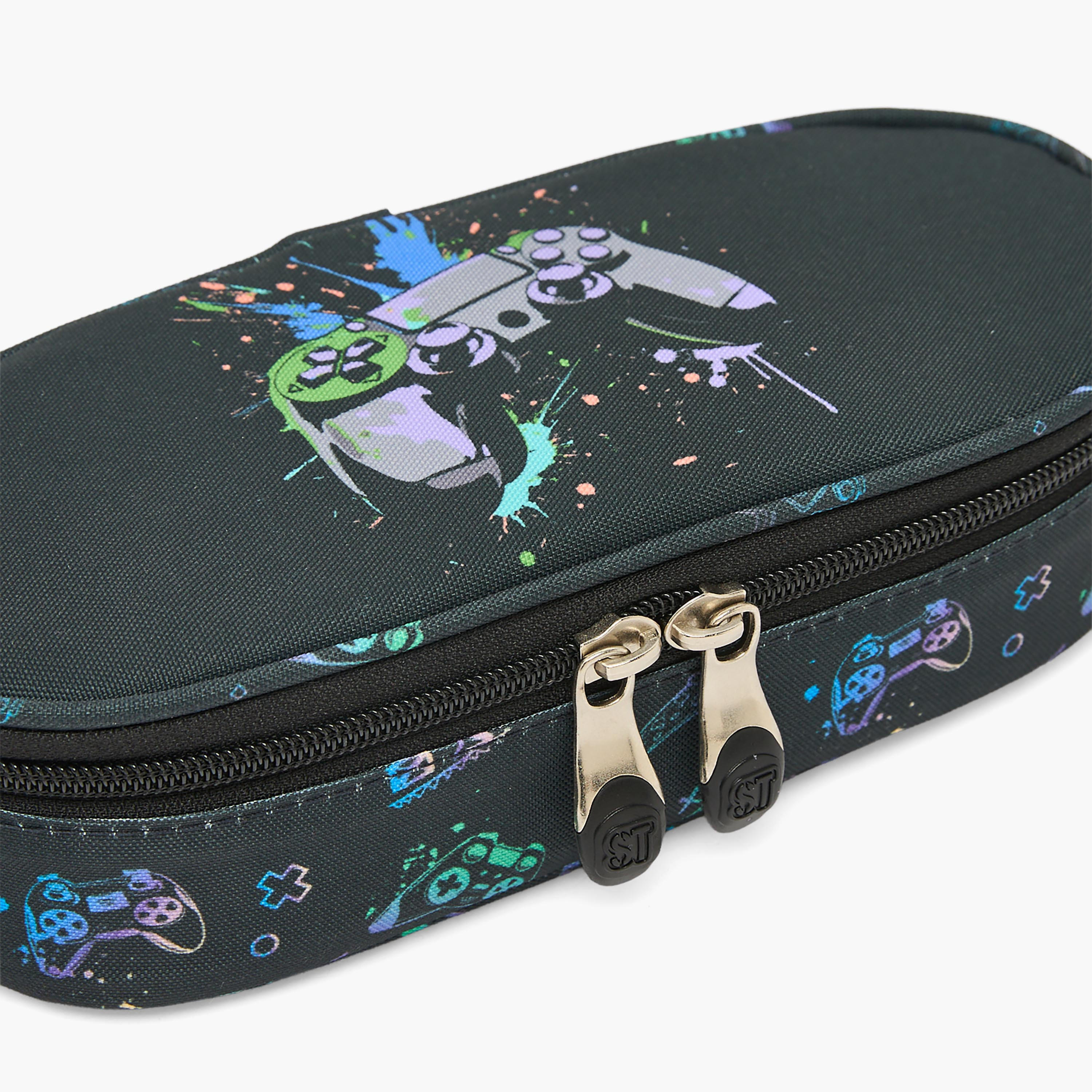 St.Right Game Controller Print Pencil Case with Zip Closure-school-stationery-pencilcases-image-5