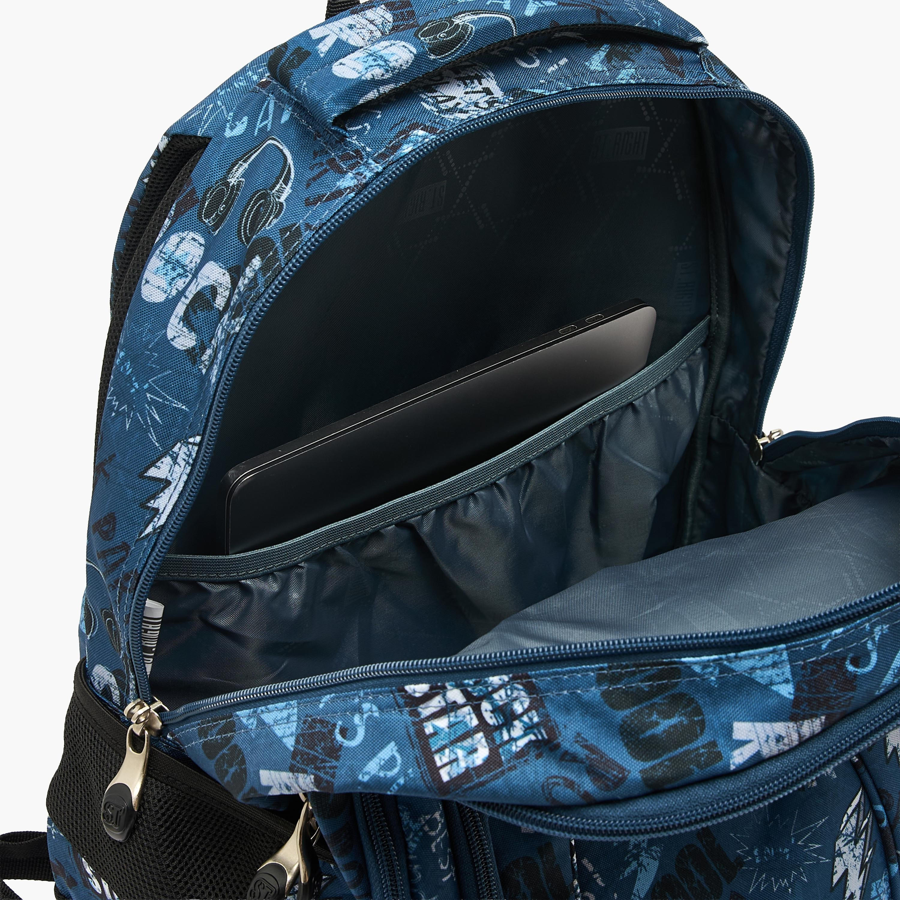 شنطة ظهر للأولاد 8-13 سنة بأحزمة قابلة للتعديل وطبعات - 18 بوصة-school-bagsandbackpacks-backpacks-image-6
