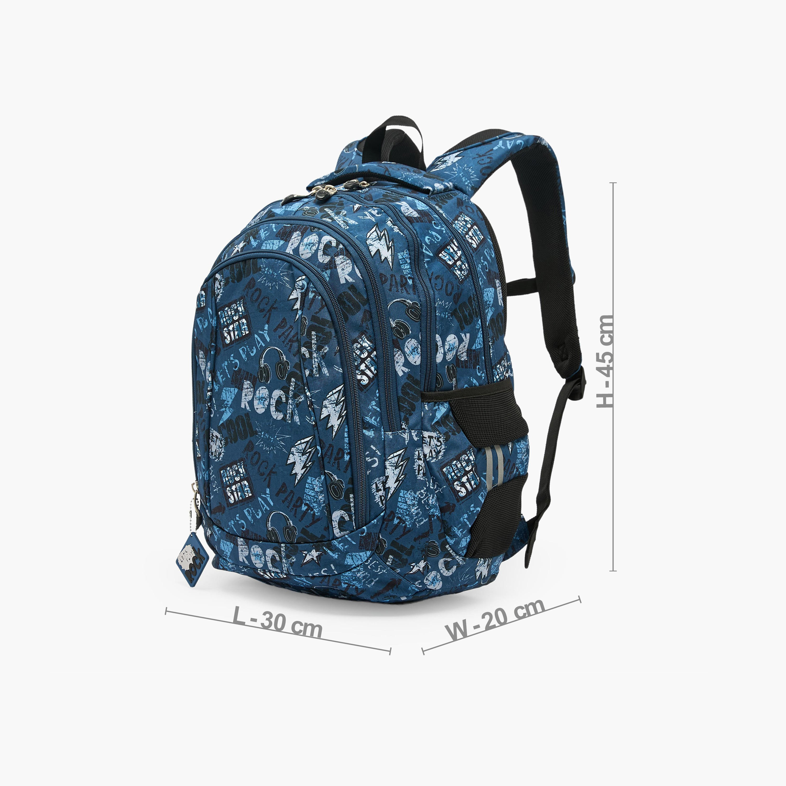 شنطة ظهر للأولاد 8-13 سنة بأحزمة قابلة للتعديل وطبعات - 18 بوصة-school-bagsandbackpacks-backpacks-image-8