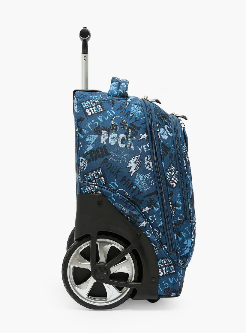 St.Right Graffiti Print Trolley Bag for Boys 8-13 Years with Retractable Handle - 18 inch-school-bagsandbackpacks-trolleybags-image-11