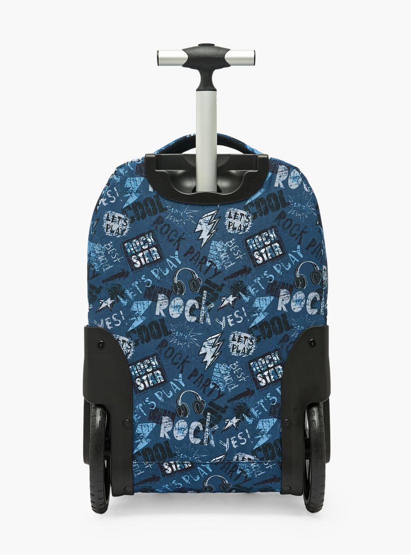 St.Right Graffiti Print Trolley Bag for Boys 8-13 Years with Retractable Handle - 18 inch-school-bagsandbackpacks-trolleybags-image-12