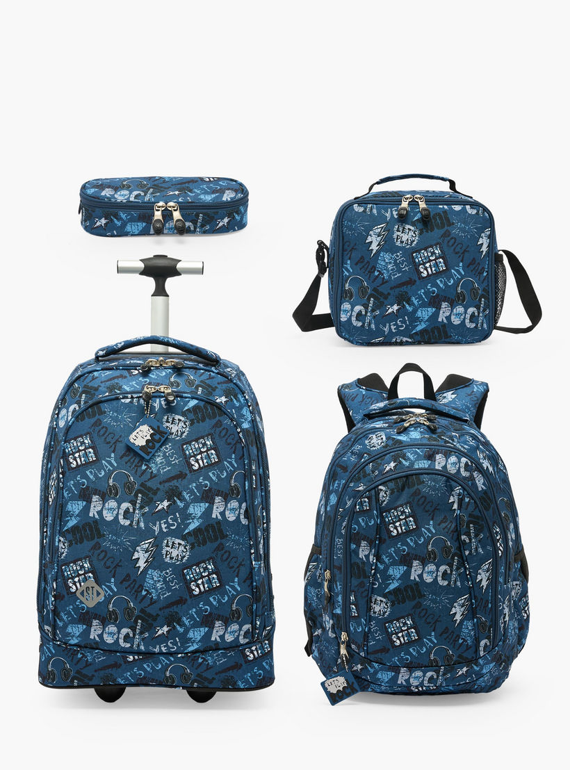 St.Right Graffiti Print Trolley Bag for Boys 8-13 Years with Retractable Handle - 18 inch-school-bagsandbackpacks-trolleybags-image-13