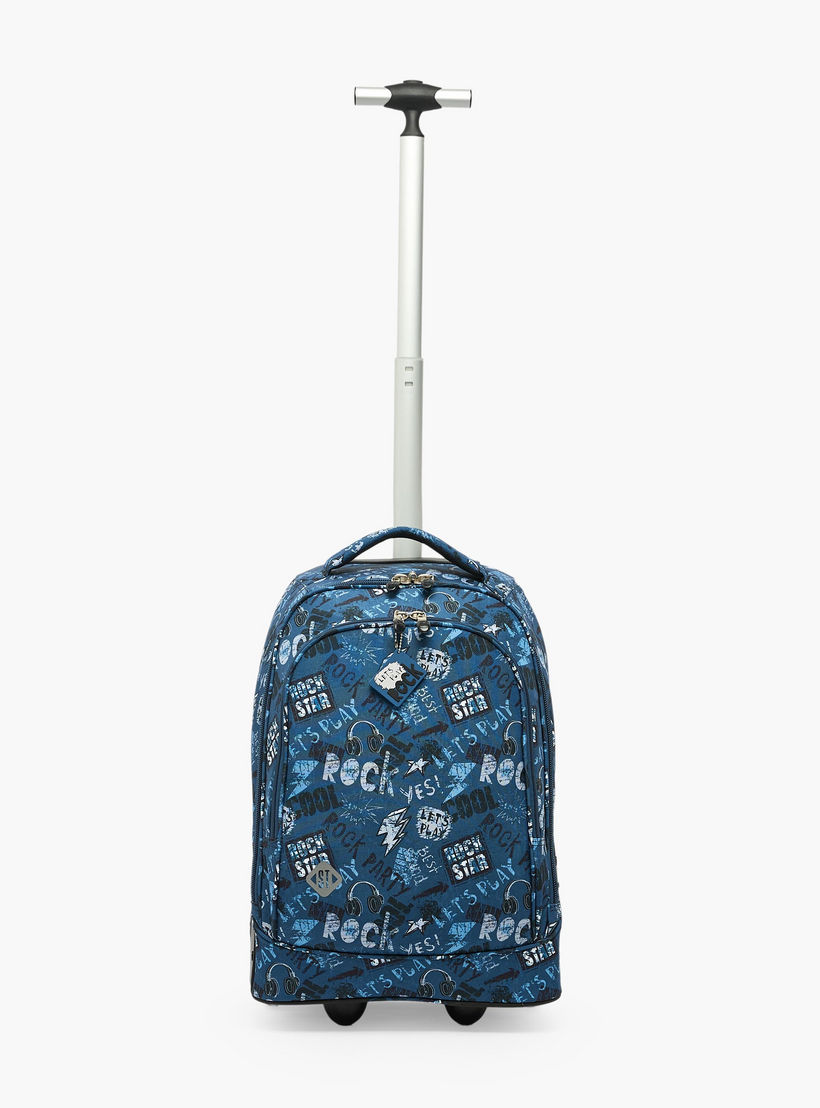 St.Right Graffiti Print Trolley Bag for Boys 8-13 Years with Retractable Handle - 18 inch-school-bagsandbackpacks-trolleybags-image-4