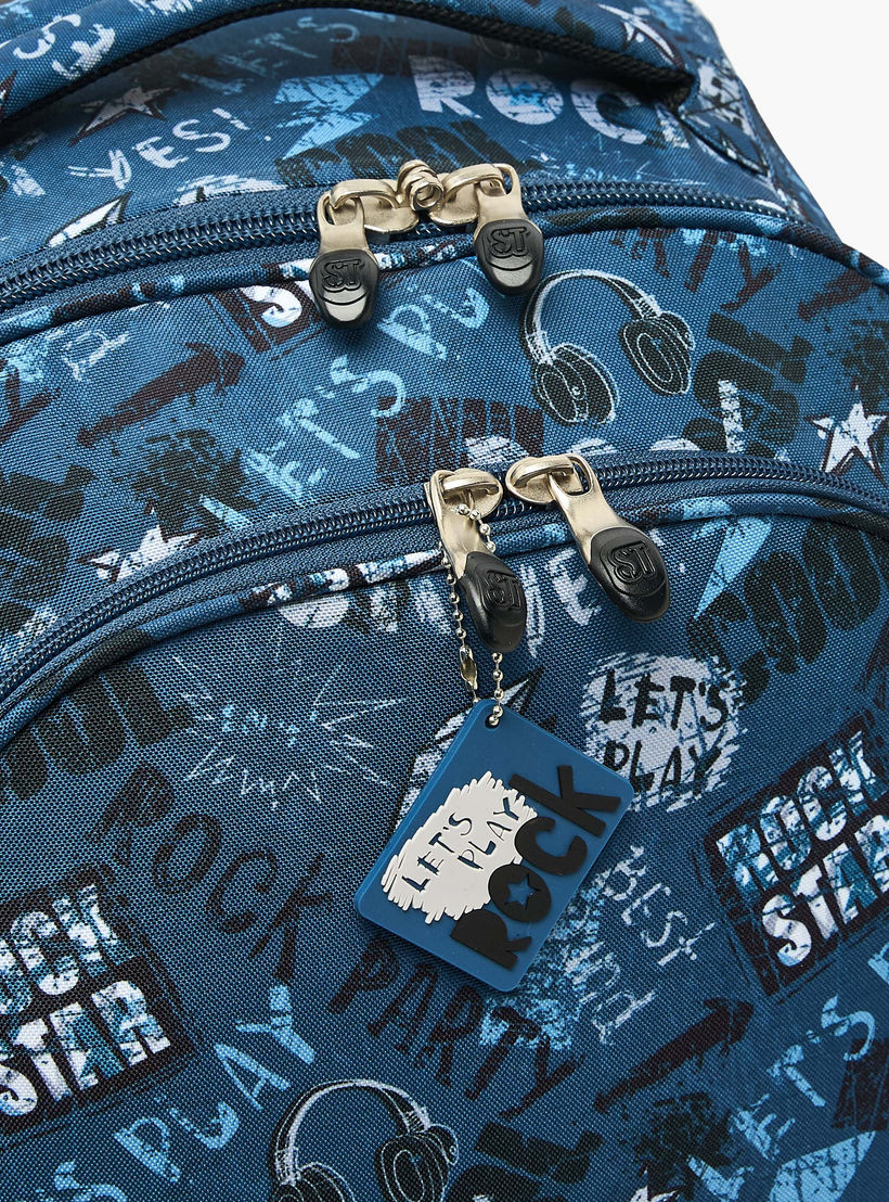 St.Right Graffiti Print Trolley Bag for Boys 8-13 Years with Retractable Handle - 18 inch-school-bagsandbackpacks-trolleybags-image-5